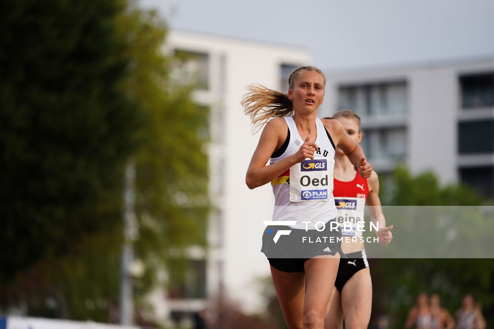Lisa Oed (SSC Hanau-Rodenbach) am 01.05.2021 waehrend der Deutschen Meisterschaften Langstrecke im Otto-Schott-Sportzentrum in Mainz