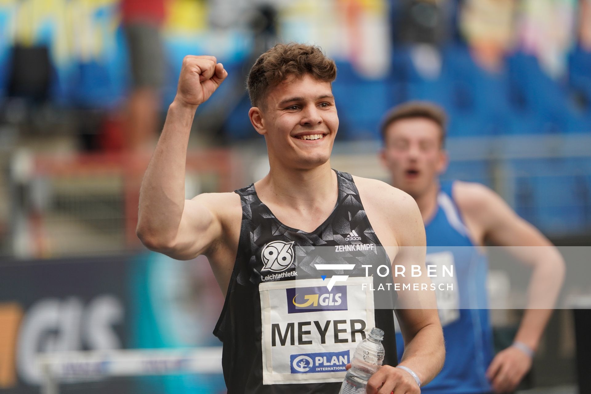 Marcel Meyer (Hannover 96) nach dem Vorlauf ueber 400m am 05.06.2021 waehrend den deutschen Leichtathletik-Meisterschaften 2021 im Eintracht-Stadion in Braunschweig