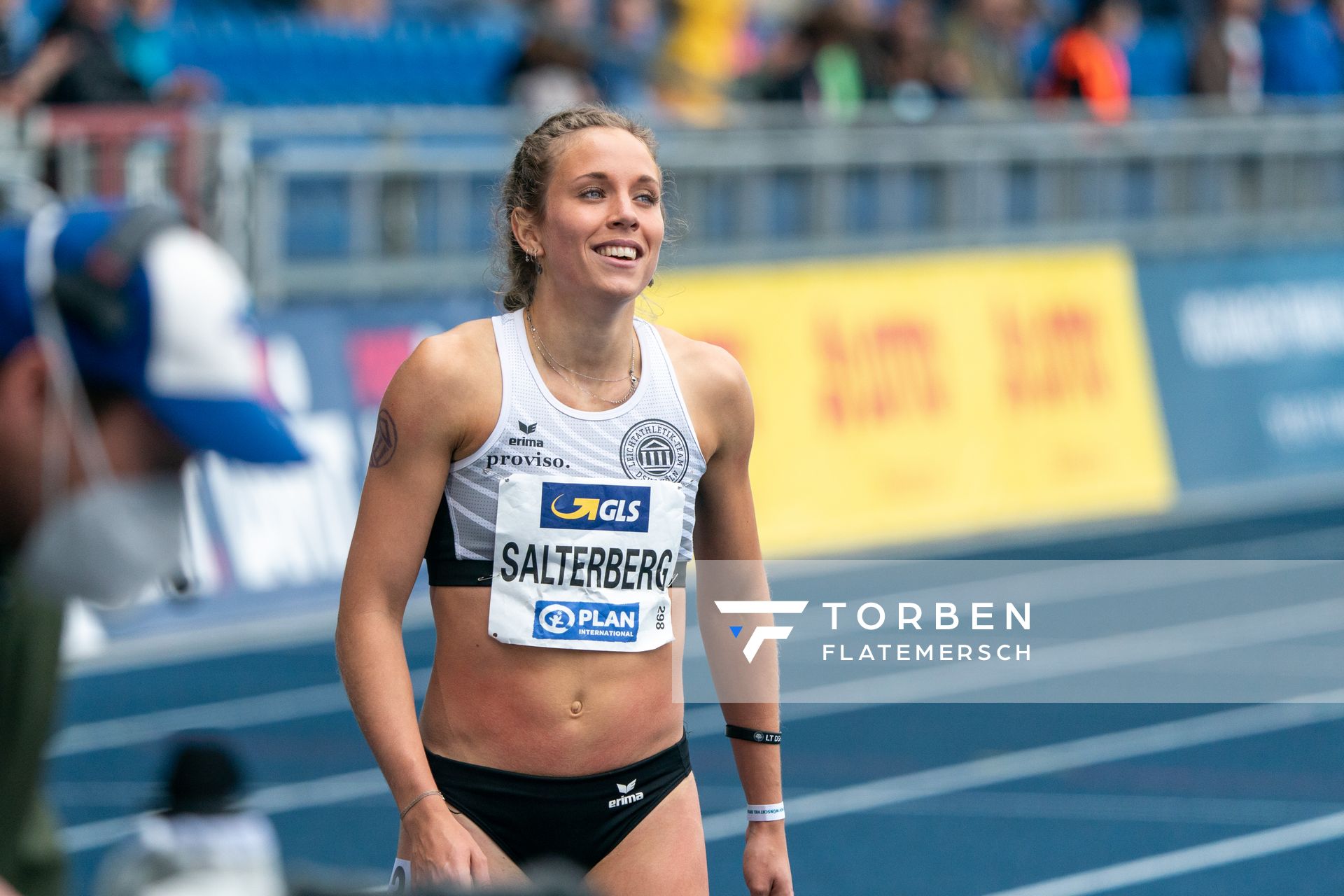 Christine Salterberg (LT DSHS Koeln) am 06.06.2021 waehrend den deutschen Leichtathletik-Meisterschaften 2021 im Eintracht-Stadion in Braunschweig