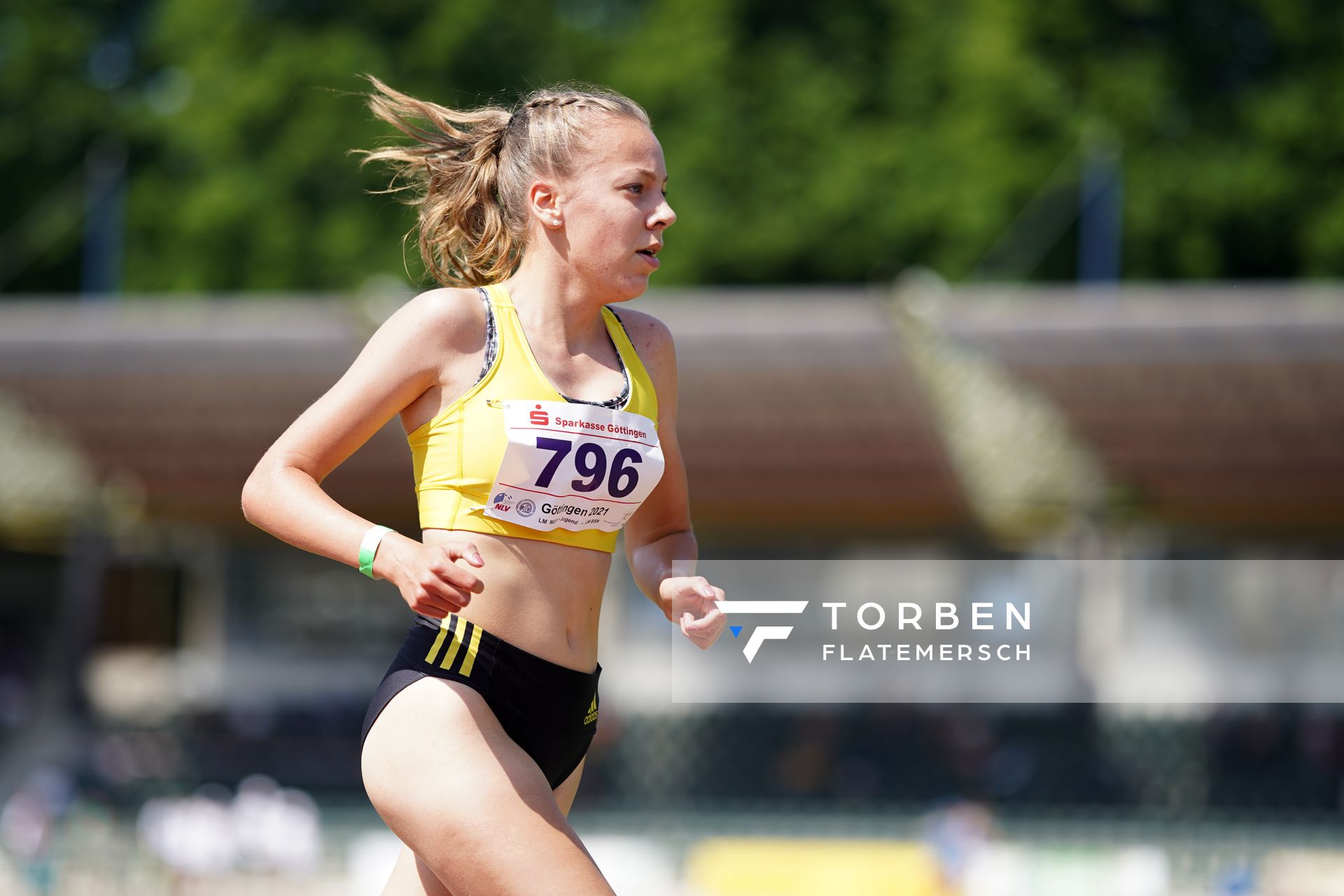 Sophie Hinrichs (VfL Loeningen) ueber 3000m am 19.06.2021 waehrend den NLV + BLV Landesmeisterschaften im Jahnstadion in Göttingen