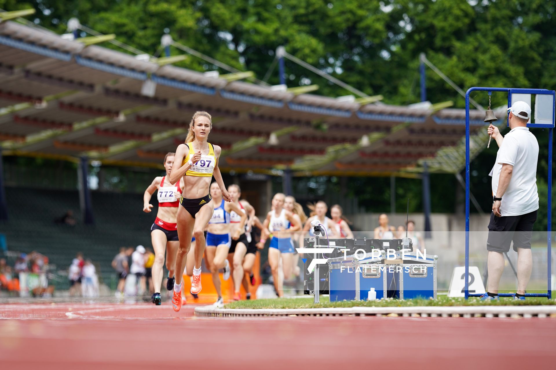 Xenia Krebs (VfL Loeningen) am 20.06.2021 waehrend den NLV + BLV Landesmeisterschaften im Jahnstadion in Göttingen