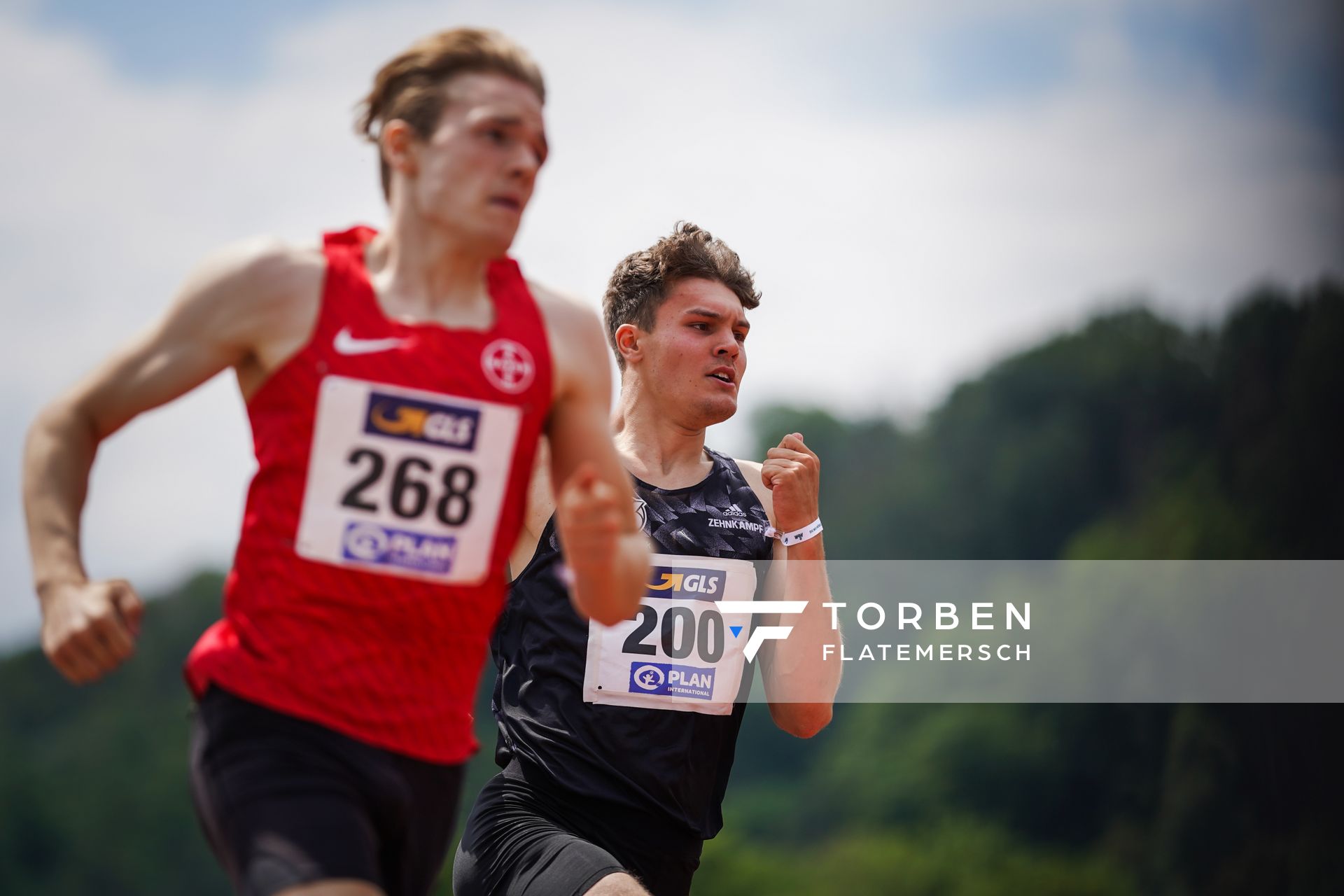 Marcel Meyer (Hannover 96) im 400m Huerden Vorlauf am 26.06.2021 waehrend den deutschen U23 Leichtathletik-Meisterschaften 2021 im Stadion Oberwerth in Koblenz