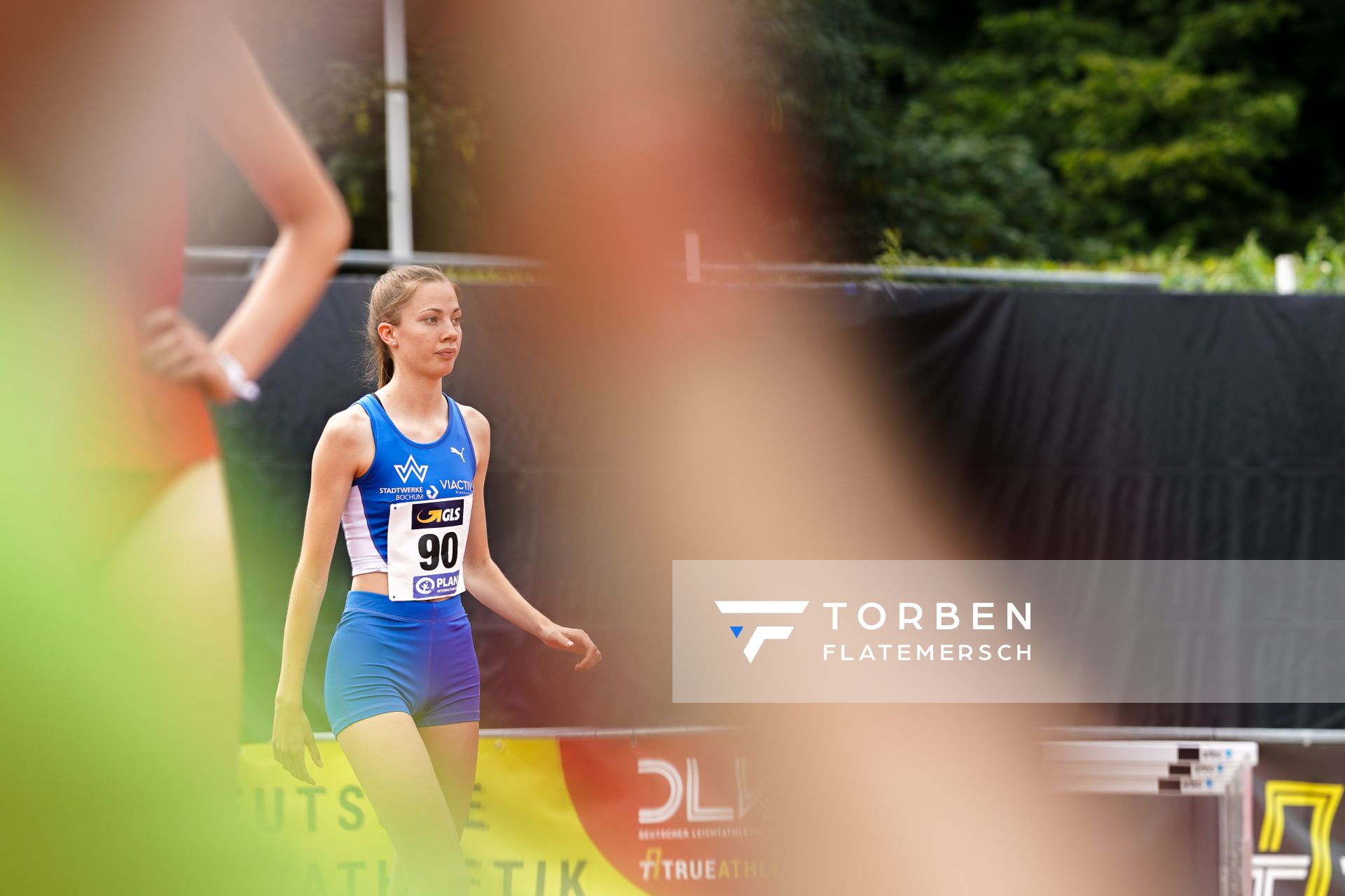 Charlotte Haas (TV Wattenscheid 01) im Hochsprung am 26.06.2021 waehrend den deutschen U23 Leichtathletik-Meisterschaften 2021 im Stadion Oberwerth in Koblenz