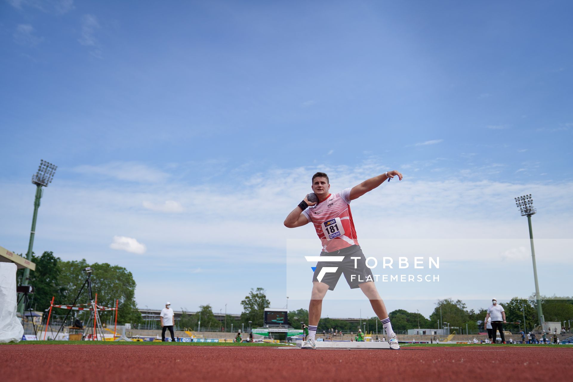 Marc-Aurel Loibl (LV 90 Erzgebirge) am 27.06.2021 waehrend den deutschen U23 Leichtathletik-Meisterschaften 2021 im Stadion Oberwerth in Koblenz