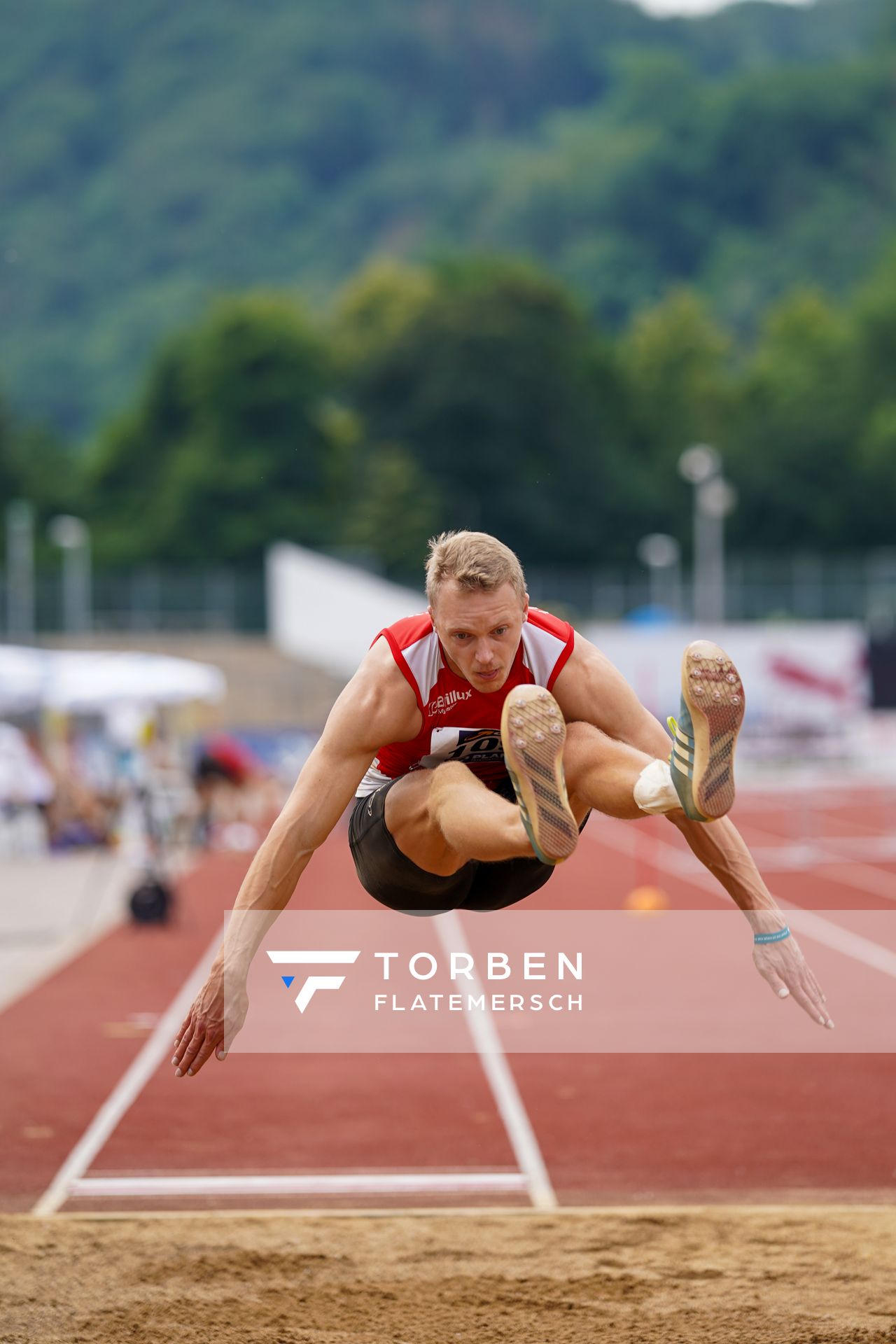 Luka Herden (LG Brillux Muenster) am 27.06.2021 waehrend den deutschen U23 Leichtathletik-Meisterschaften 2021 im Stadion Oberwerth in Koblenz