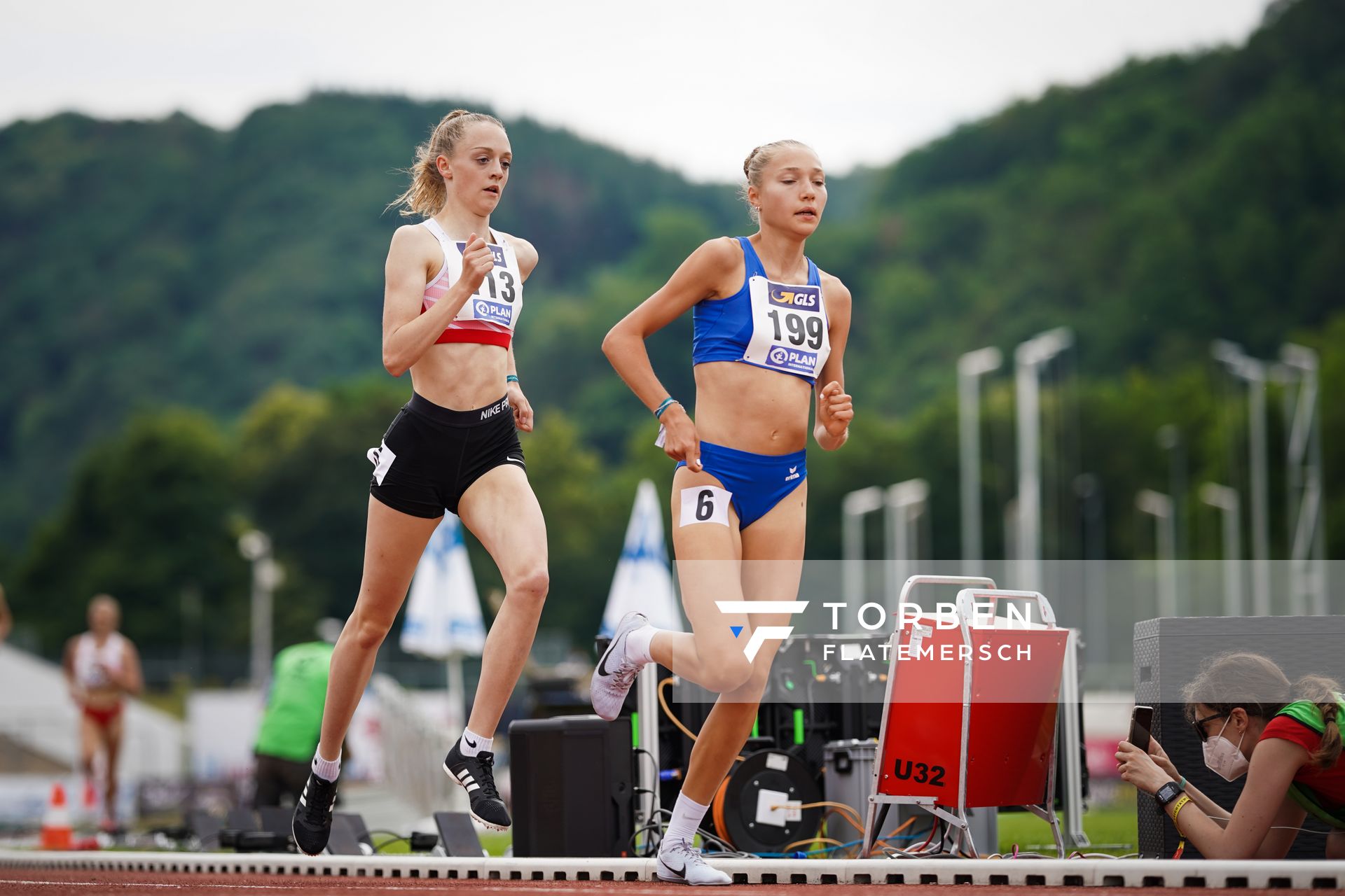 Nele Heymann (TuS Haren) im 1500m Finale am 27.06.2021 waehrend den deutschen U23 Leichtathletik-Meisterschaften 2021 im Stadion Oberwerth in Koblenz