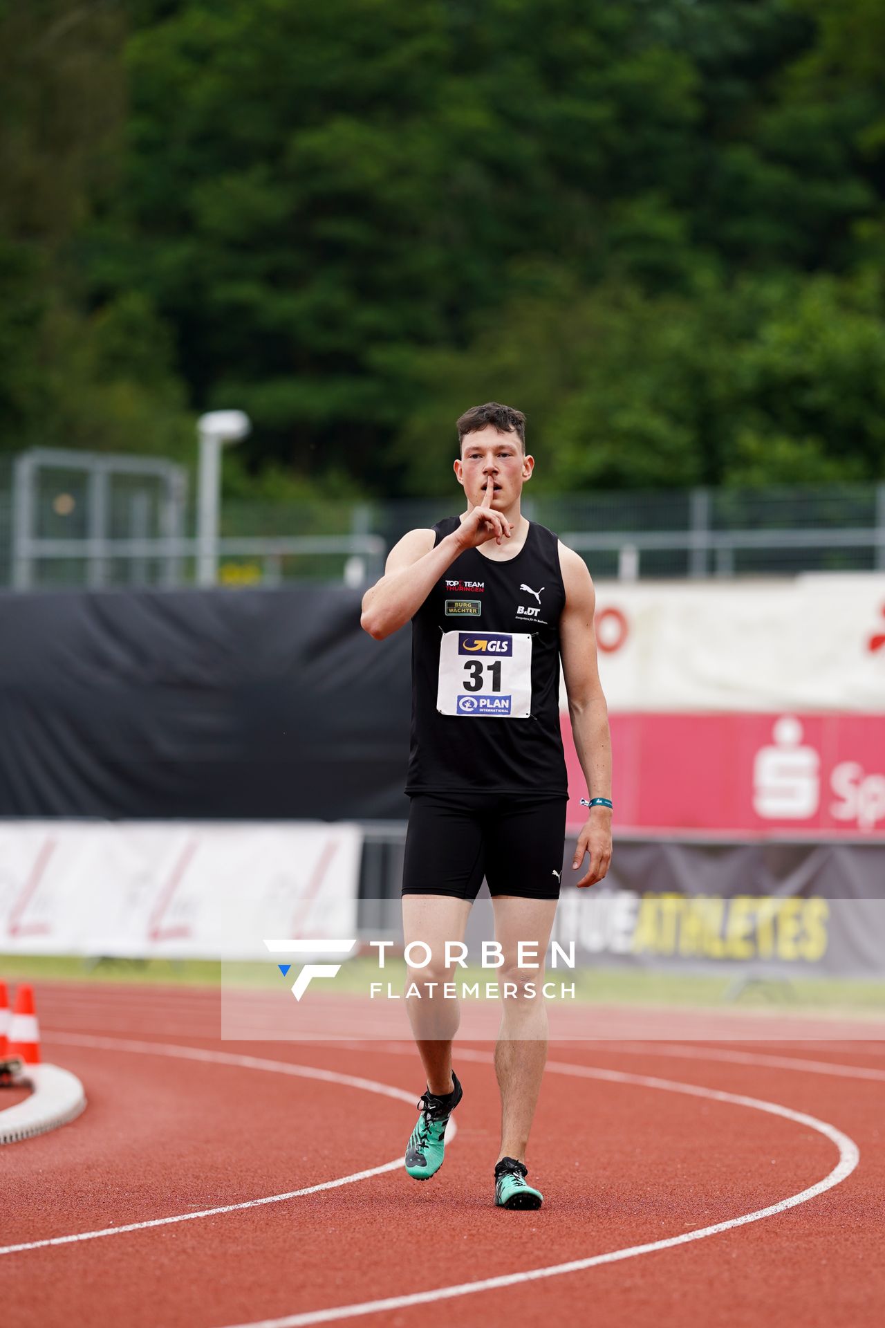 Luis Brandner (LC Top Team Thueringen) am 27.06.2021 waehrend den deutschen U23 Leichtathletik-Meisterschaften 2021 im Stadion Oberwerth in Koblenz
