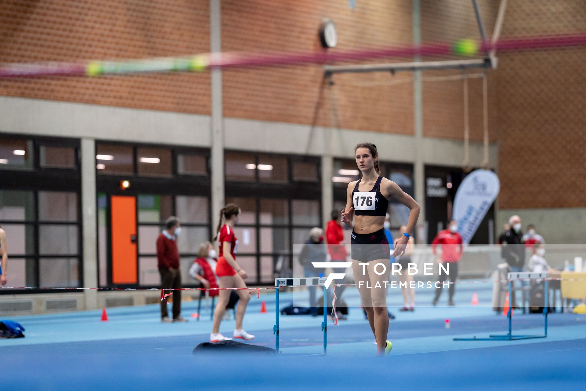 Celina Sophie Globke (TK zu Hannover); Niedersaechsische Hallenmeisterschaften am 22.01.2022 in der Leichtathletikhalle im Sportleistungszentrum Hannover
