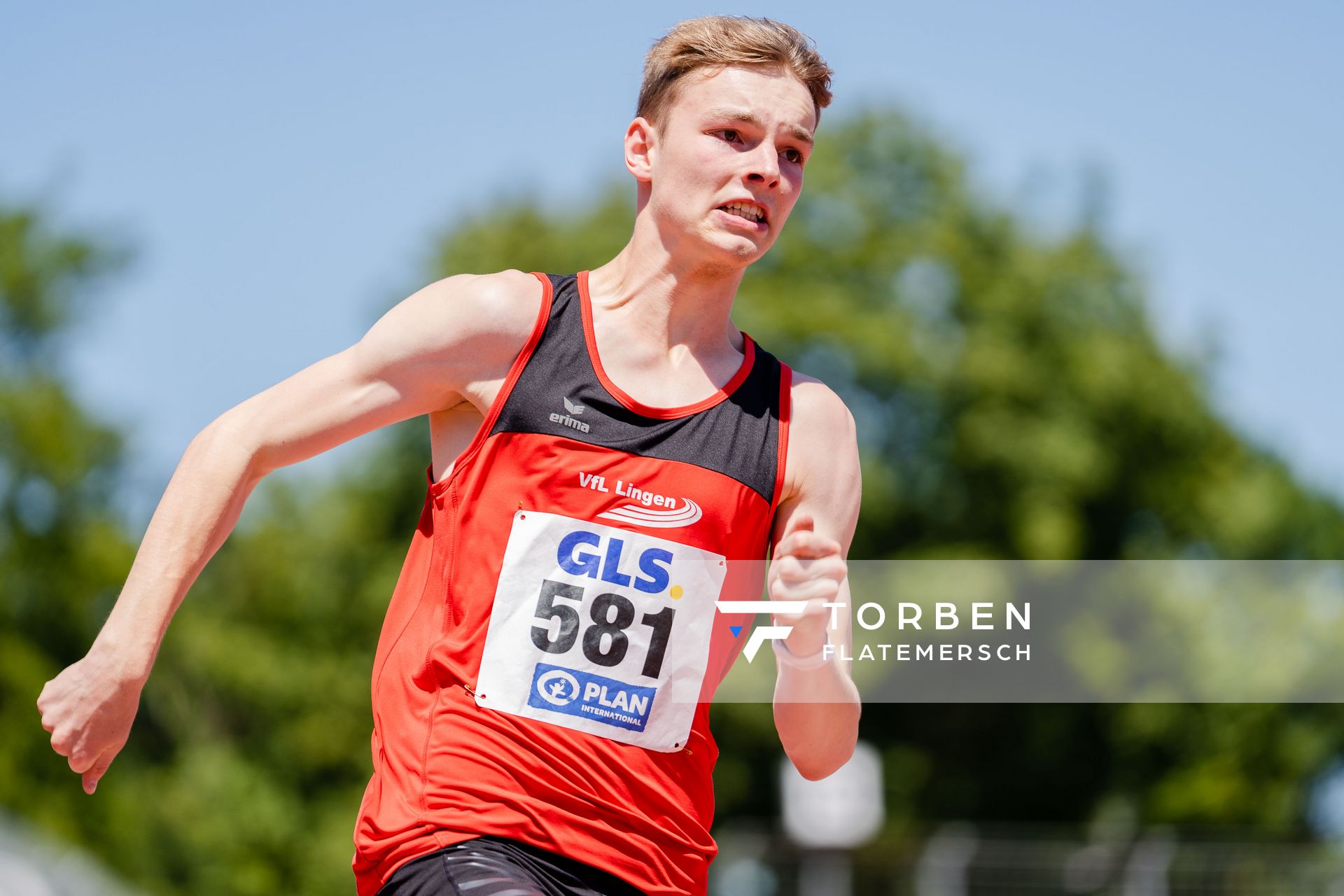 Torben Lillie (VfL Lingen) am 17.07.2022 waehrend den deutschen Leichtathletik-Jugendmeisterschaften 2022 in Ulm