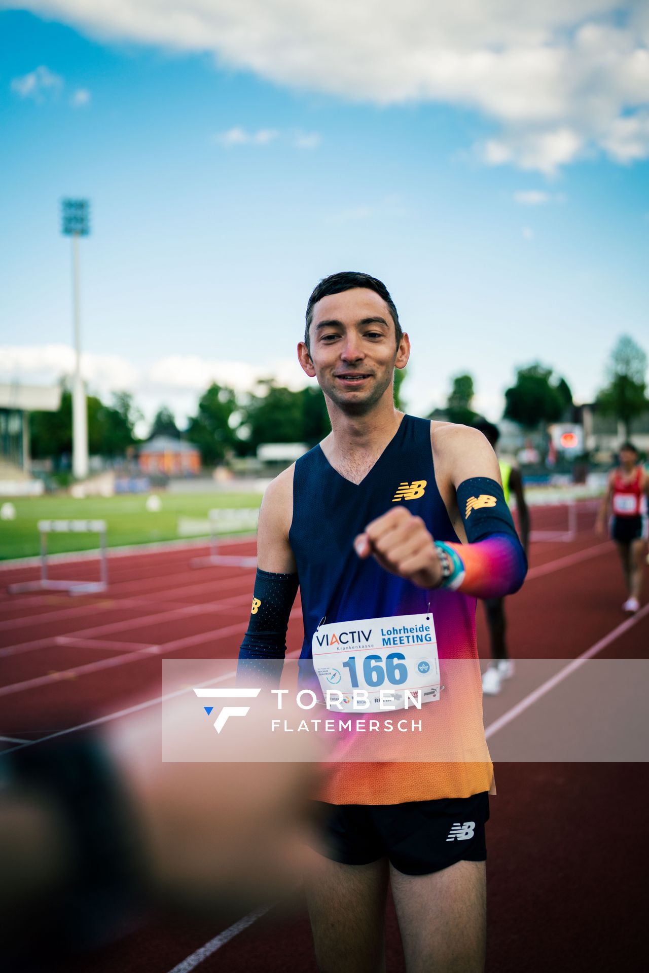 Maximilian Thorwirth (SFD 75 Duesseldorf-Sued) vor dem 1500m Lauf am 06.08.2022 beim Lohrheide-Meeting im Lohrheidestadion in Bochum-Wattenscheid