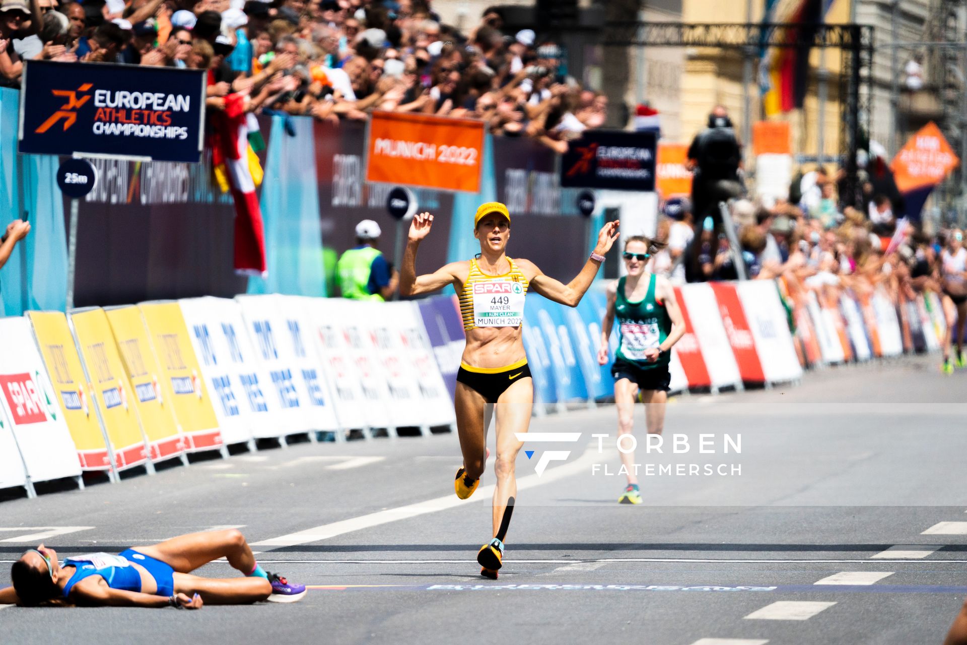 Domenika Mayer (GER); Marathon am 15.08.2022 bei den Leichtathletik-Europameisterschaften in Muenchen