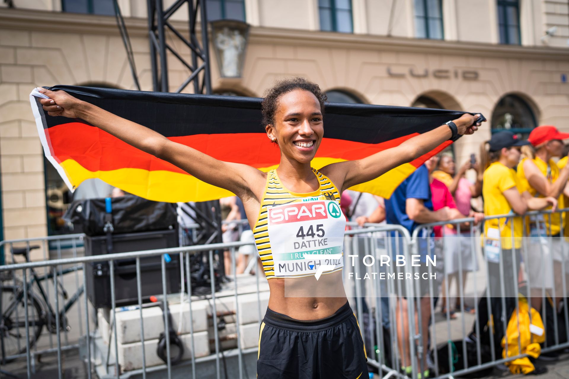 Miriam Dattke (GER); Marathon am 15.08.2022 bei den Leichtathletik-Europameisterschaften in Muenchen