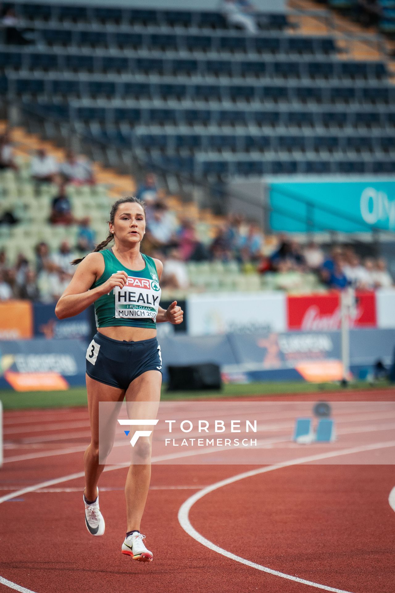 Sarah Healy (IRL) am 15.08.2022 bei den Leichtathletik-Europameisterschaften in Muenchen