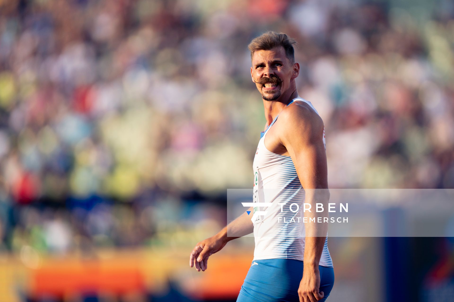 Adam Sebastian Helcelet (CZE) am 16.08.2022 bei den Leichtathletik-Europameisterschaften in Muenchen