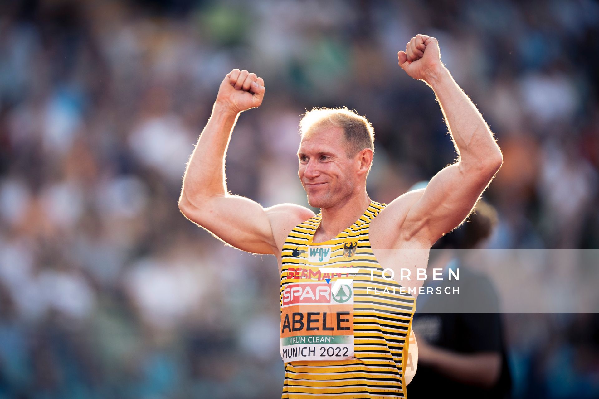 Arthur Abele (GER) am 16.08.2022 bei den Leichtathletik-Europameisterschaften in Muenchen