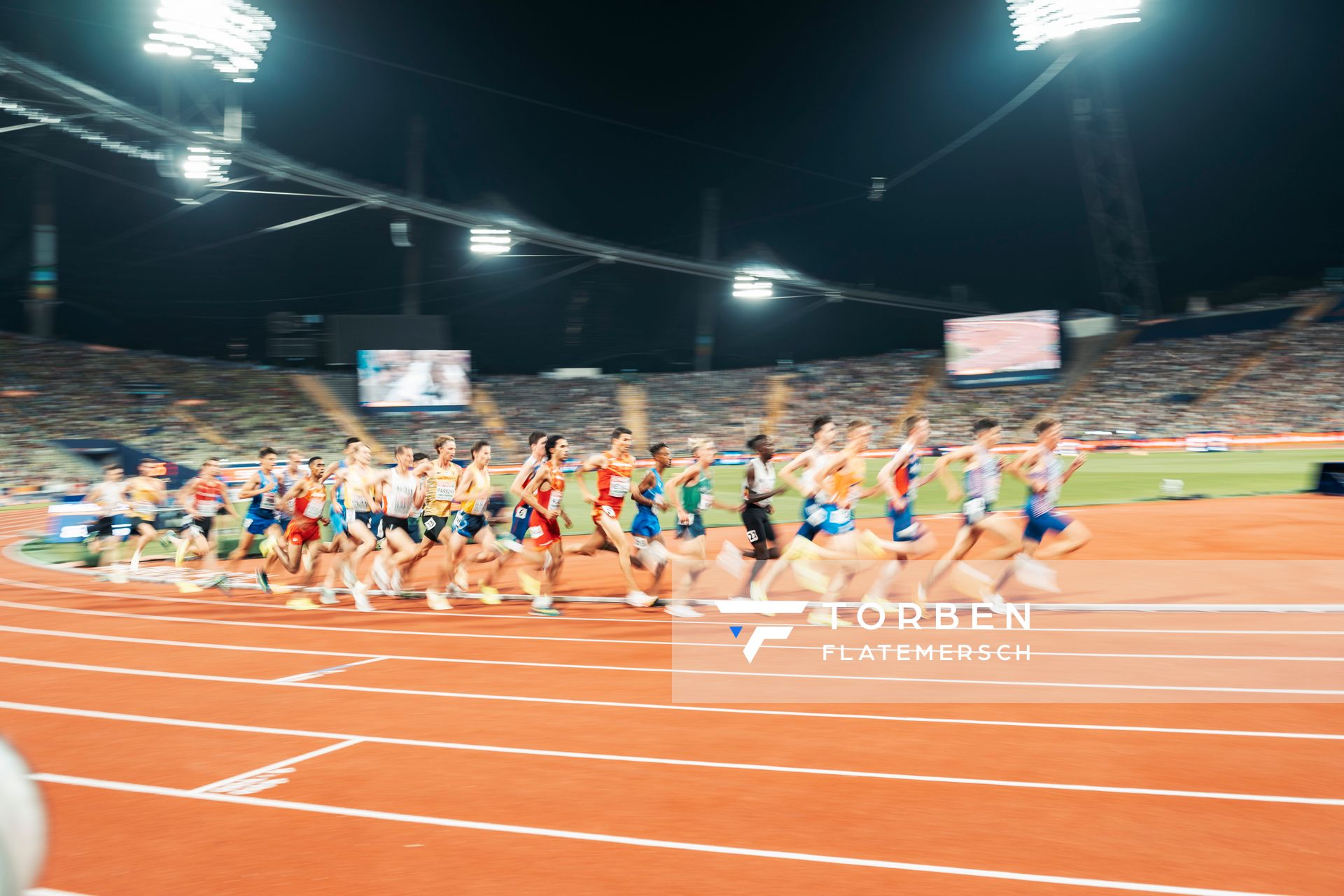 5000m Finale der Maenner am 16.08.2022 bei den Leichtathletik-Europameisterschaften in Muenchen