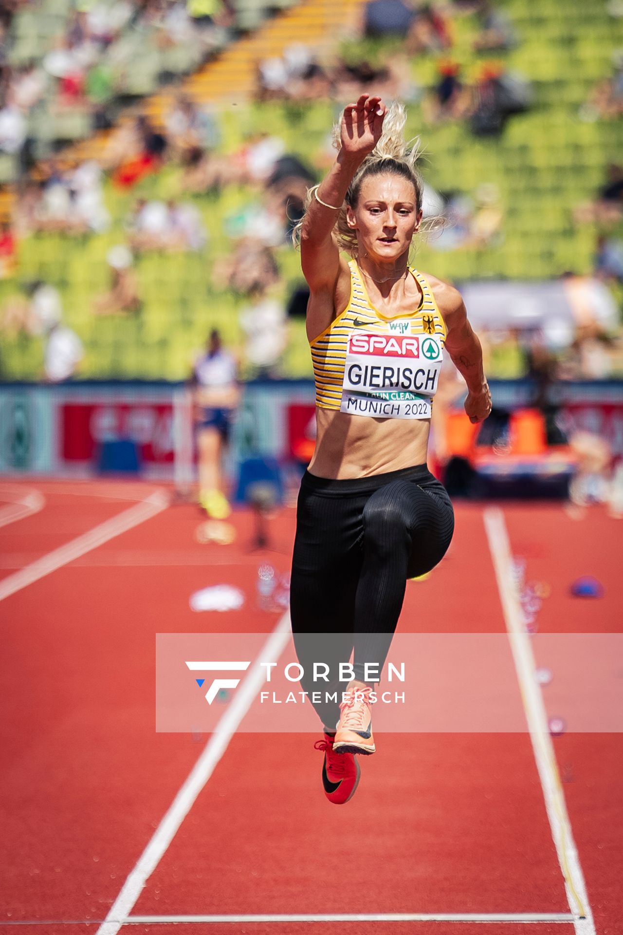Kristin Gierisch (GER) am 17.08.2022 bei den Leichtathletik-Europameisterschaften in Muenchen