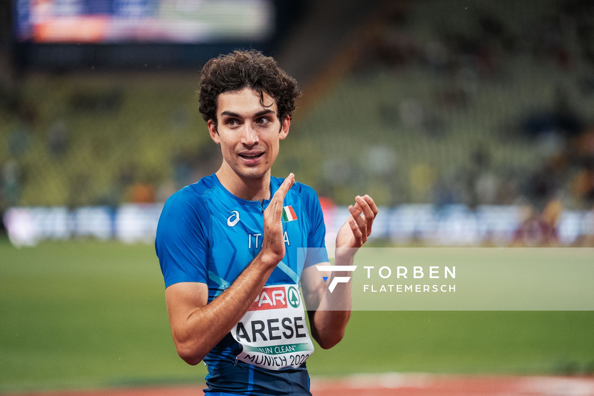 Pietro Arese (ITA) am 18.08.2022 bei den Leichtathletik-Europameisterschaften in Muenchen