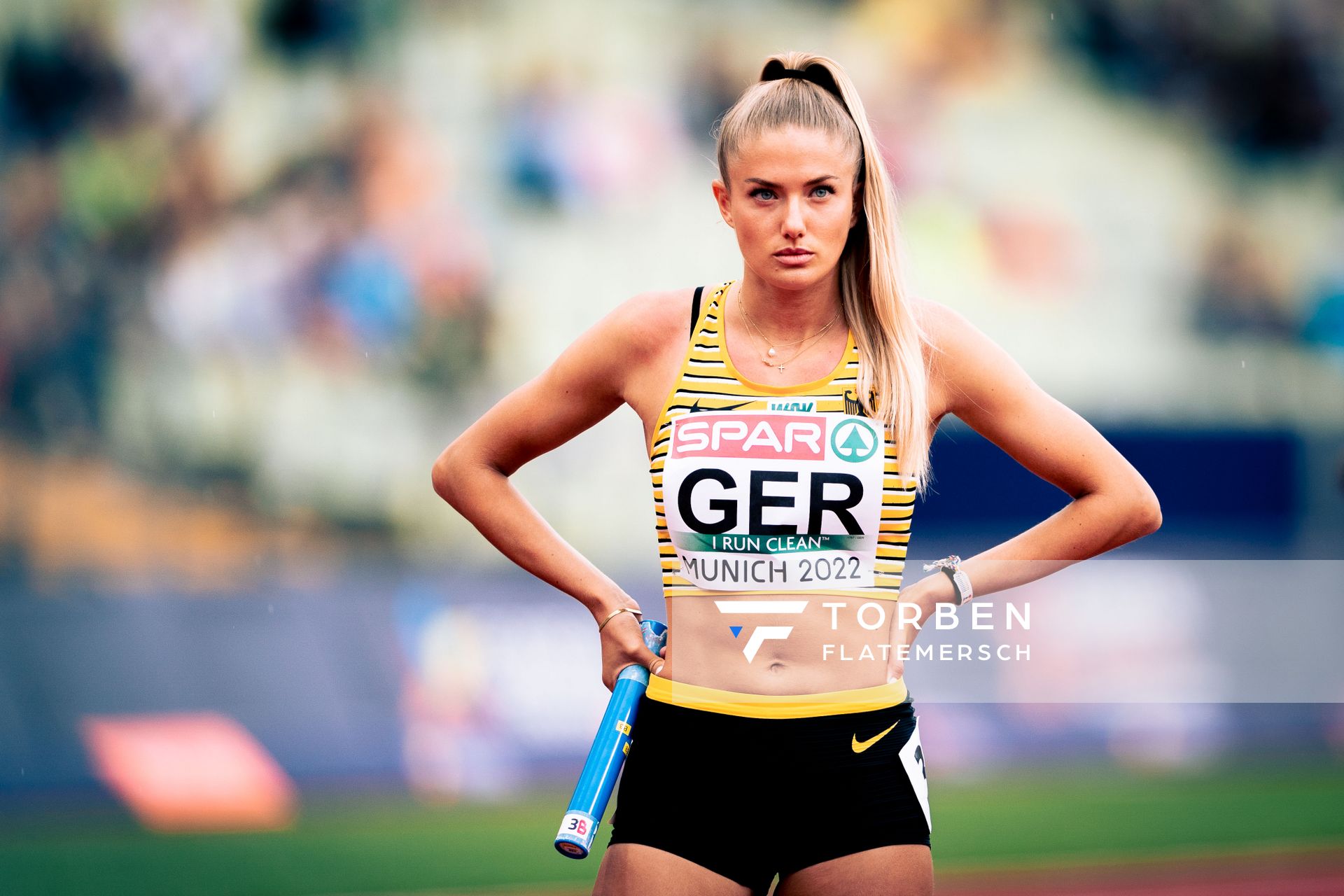 Alica Schmidt (GER) am 19.08.2022 bei den Leichtathletik-Europameisterschaften in Muenchen
