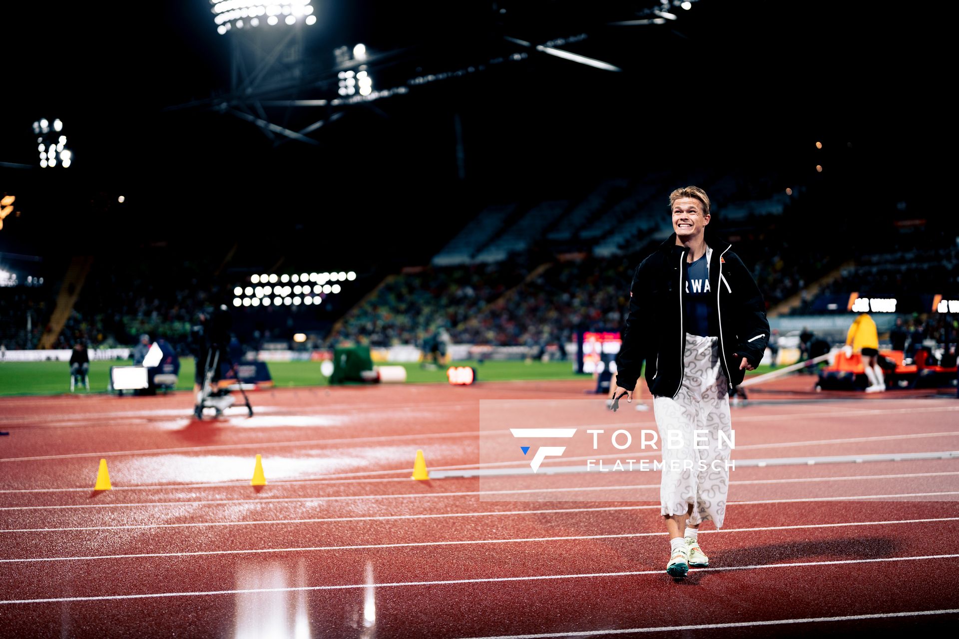 Sondre Guttormsen (NOR) beim Stabhochsprung am 20.08.2022 bei den Leichtathletik-Europameisterschaften in Muenchen