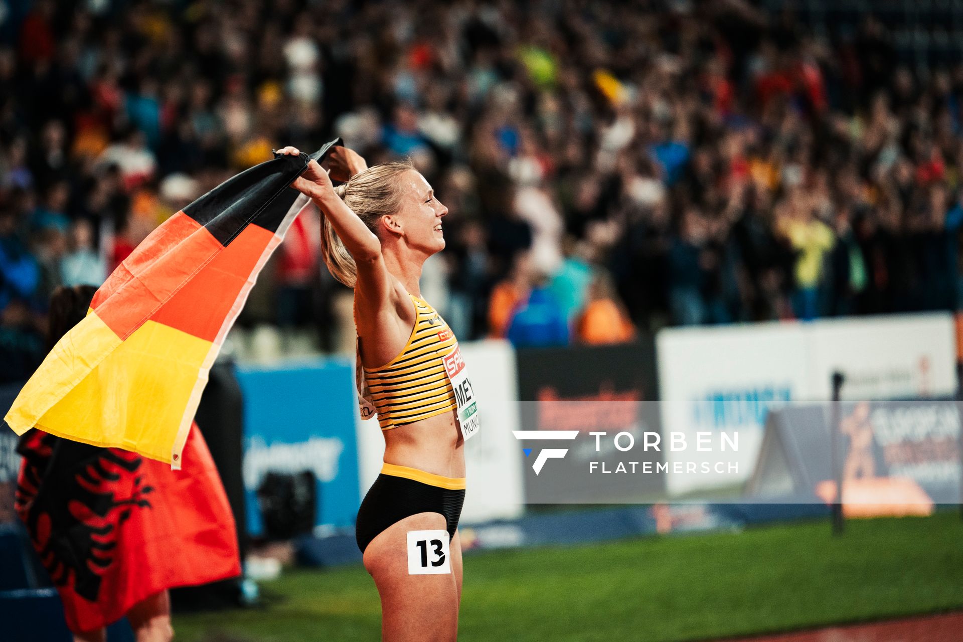 Lea Meyer (GER) am 20.08.2022 bei den Leichtathletik-Europameisterschaften in Muenchen