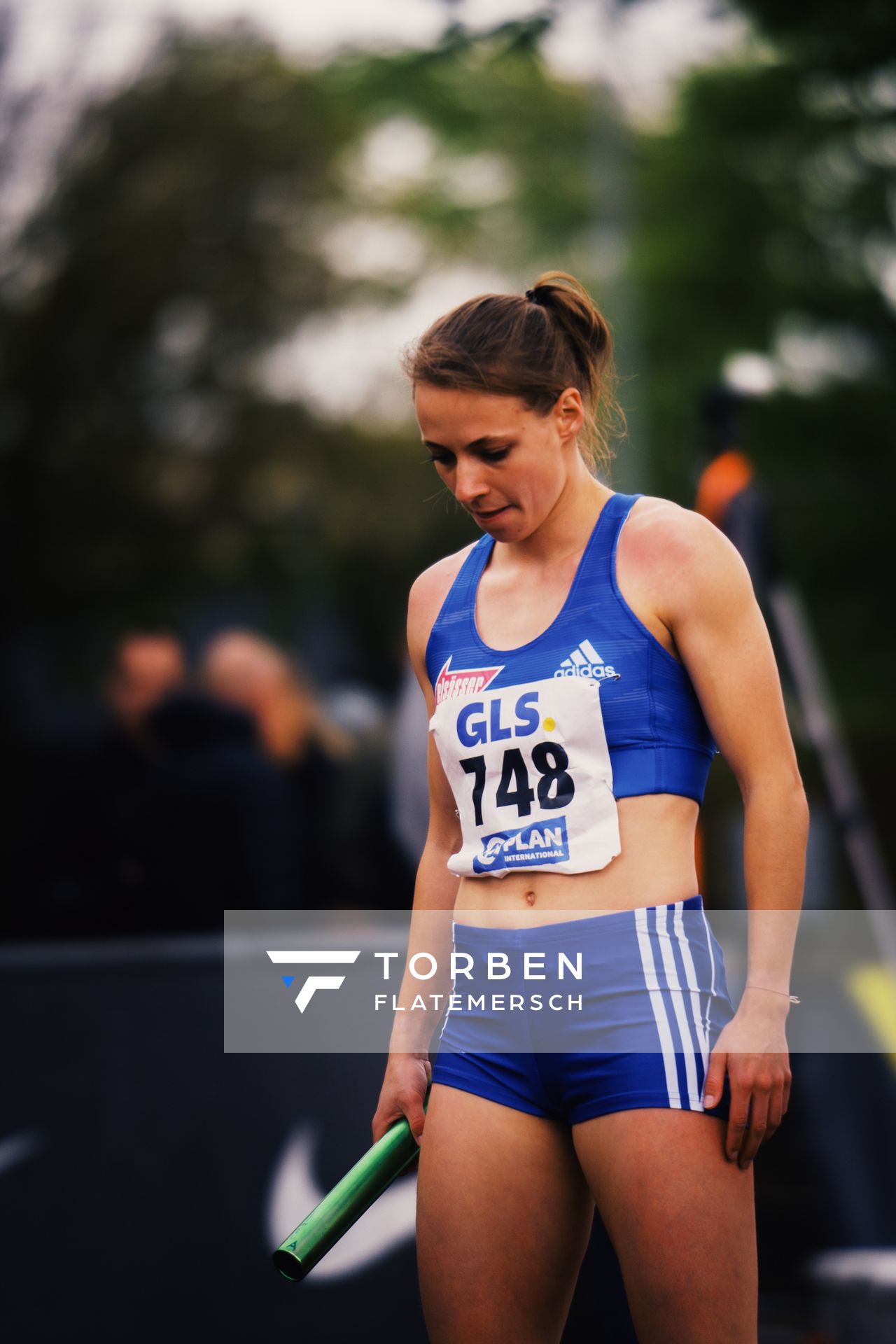 Melanie Boehm (VfL Sindelfingen) am 29.04.2023 bei den deutschen Meisterschaften Langstaffel in Bietigheim-Bissingen