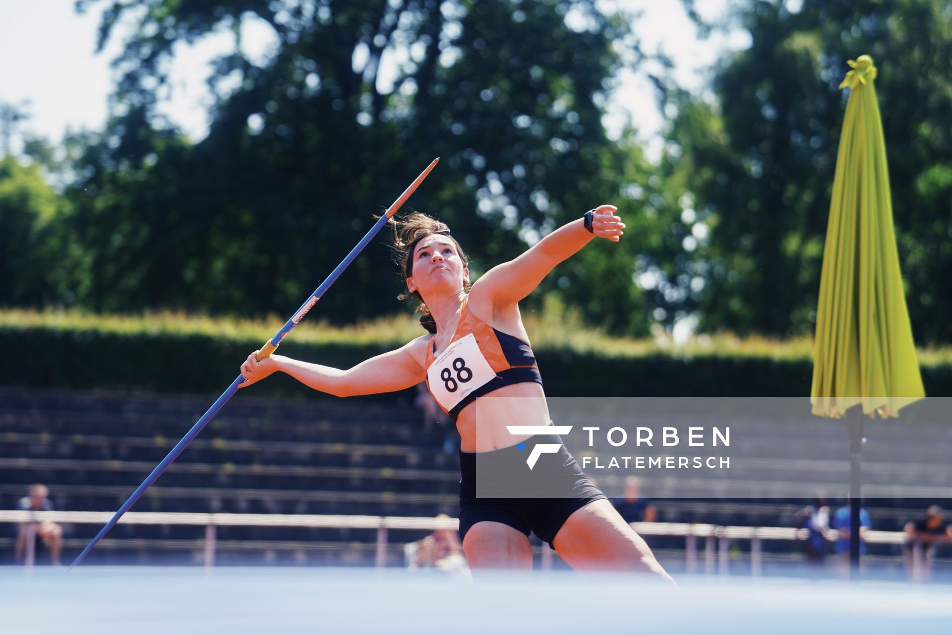 Madita Thomas (SG Bredenbeck-Holtensen) am 10.06.2023 waehrend den NLV + BLV U20/U16 Landesmeisterschaften im Stadion Berliner Ring in Verden