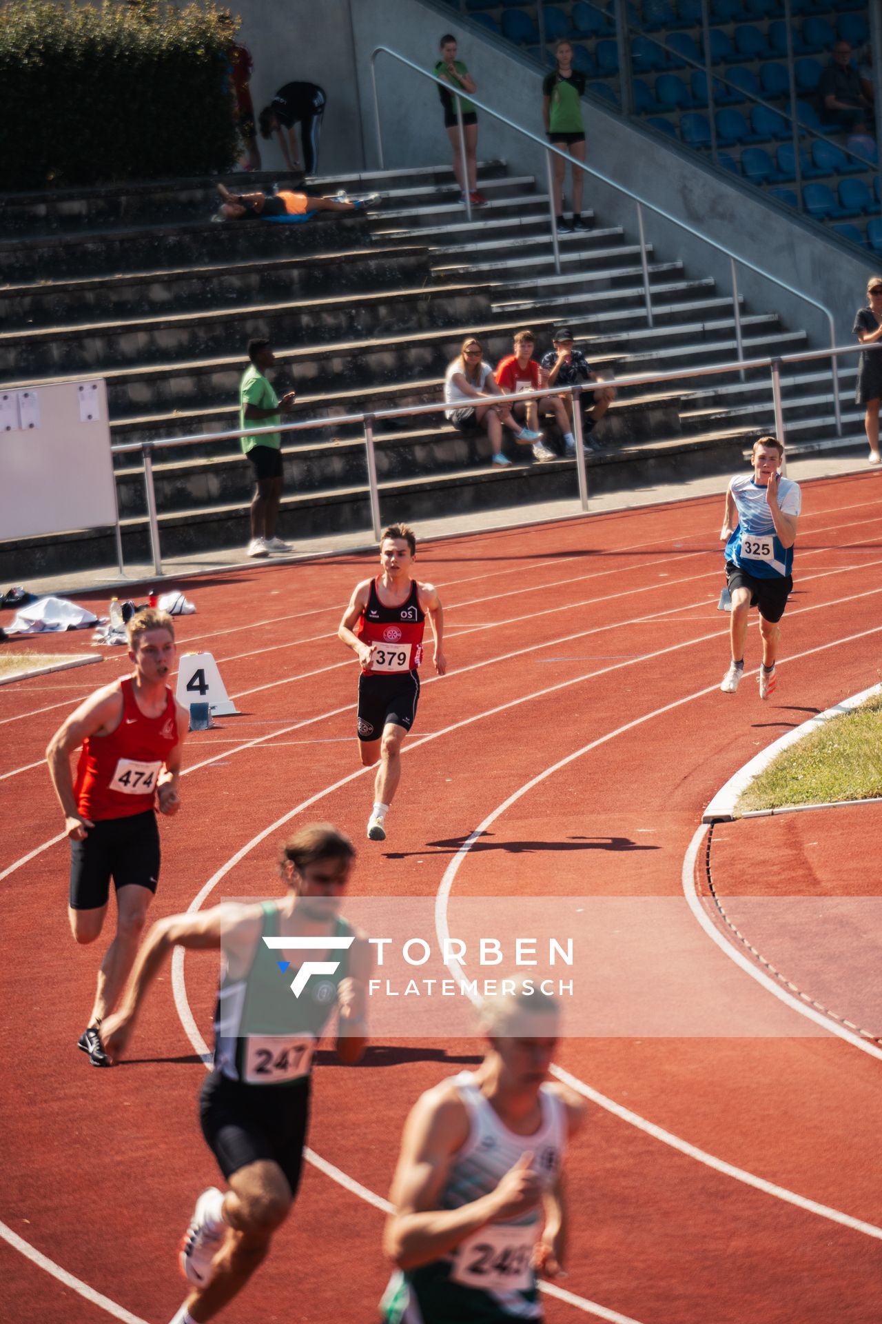 Finn Partetzke (LG Osnabrueck) am 10.06.2023 waehrend den NLV + BLV U20/U16 Landesmeisterschaften im Stadion Berliner Ring in Verden