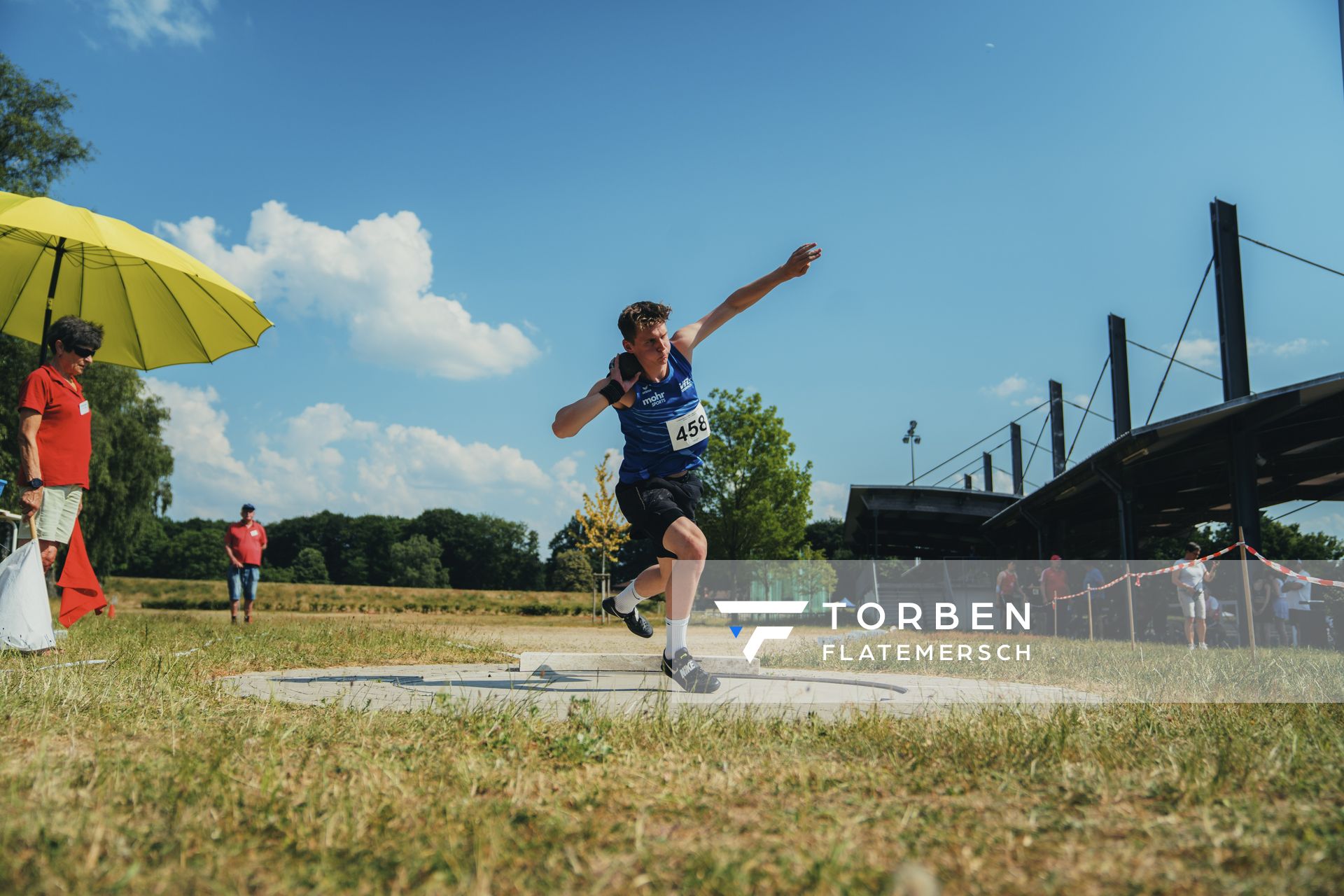 Philipp Zastrow (VfL Stade) am 10.06.2023 waehrend den NLV + BLV U20/U16 Landesmeisterschaften im Stadion Berliner Ring in Verden