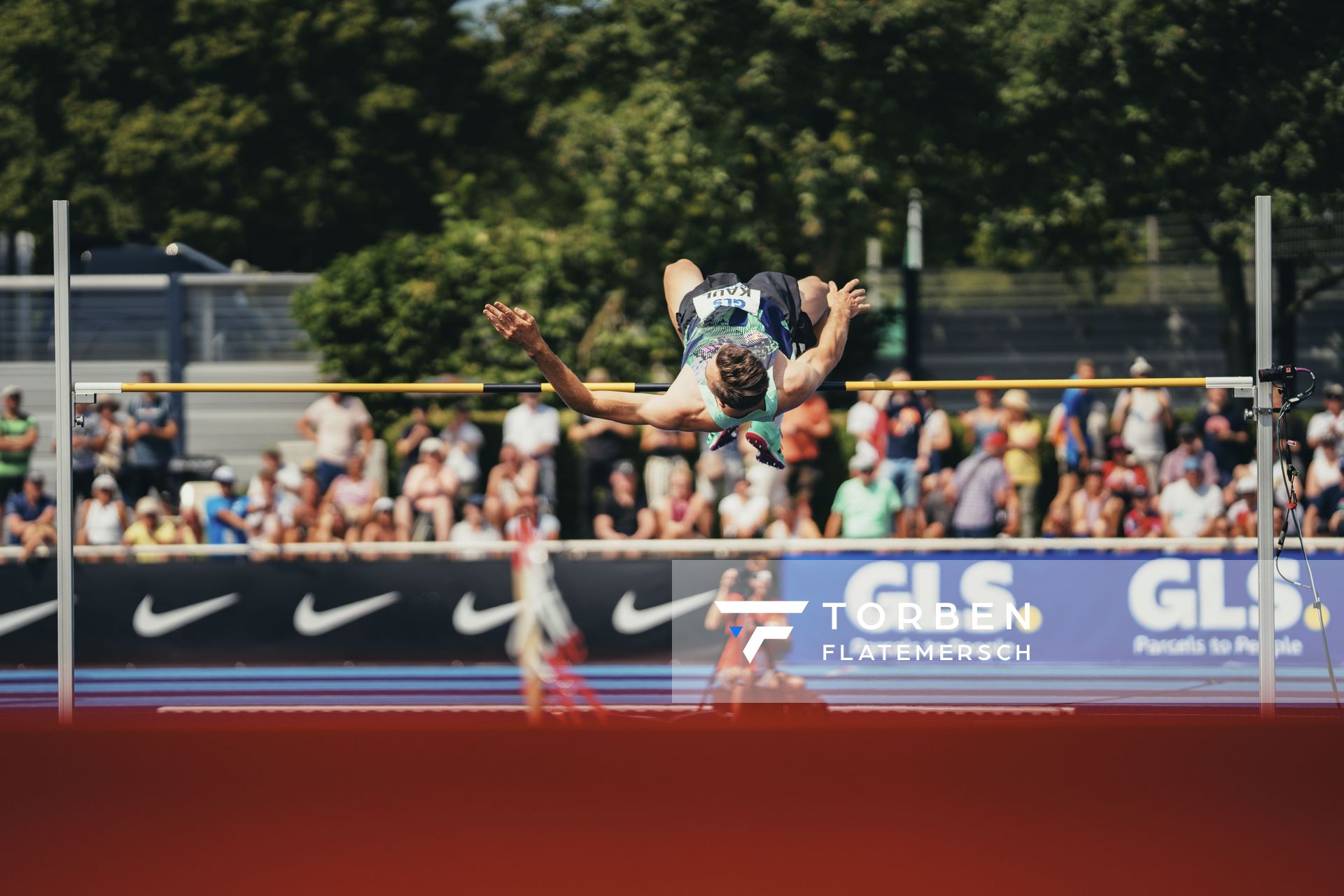 Niklas Kaul (GER/USC Mainz) beim Hochsprung am 17.06.2023 beim Stadtwerke Ratingen Mehrkampf-Meeting im Stadion am Stadionring in Ratingen