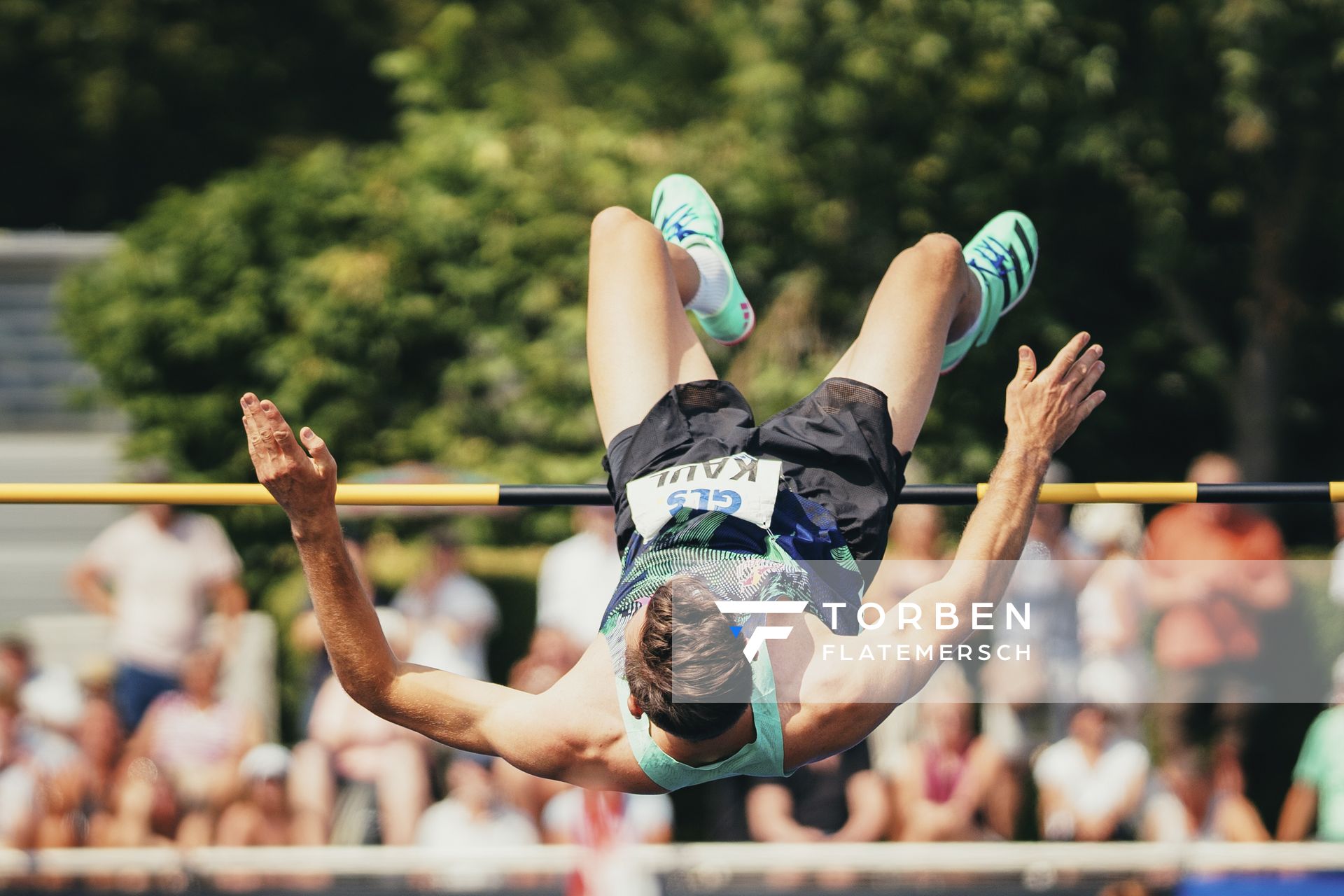 Niklas Kaul (GER/USC Mainz) beim Hochsprung am 17.06.2023 beim Stadtwerke Ratingen Mehrkampf-Meeting im Stadion am Stadionring in Ratingen