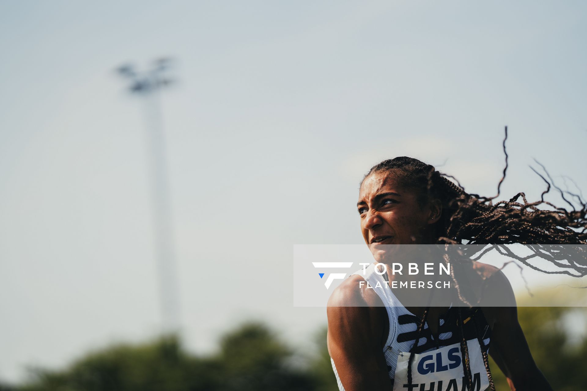 Nafissatou Thiam (BEL/Belgien) beim Kugelstoßen am 17.06.2023 beim Stadtwerke Ratingen Mehrkampf-Meeting im Stadion am Stadionring in Ratingen