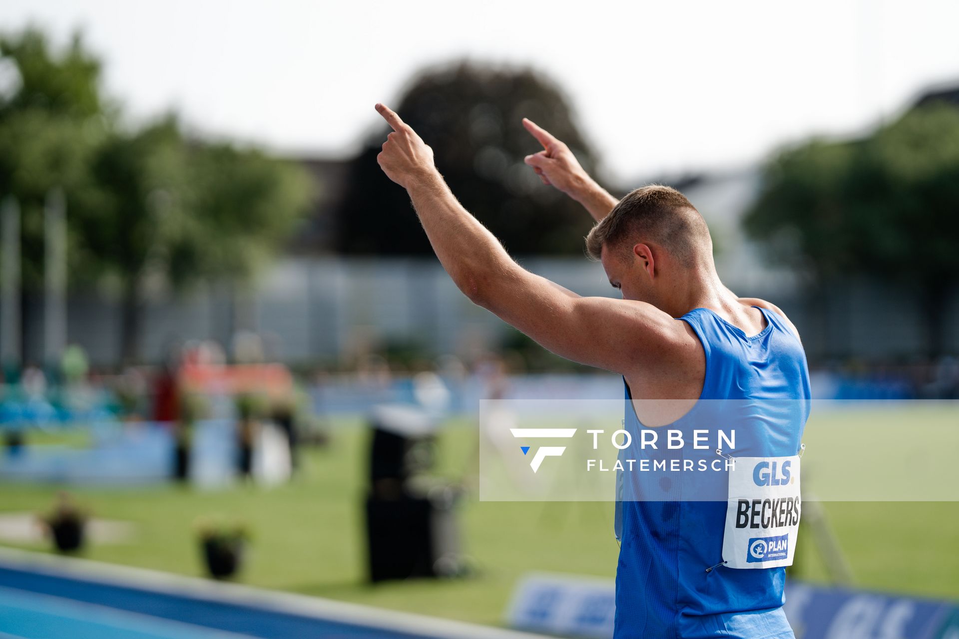 Nico Beckers (GER/LAV Bayer Uerd./Dormagen) am 17.06.2023 beim Stadtwerke Ratingen Mehrkampf-Meeting im Stadion am Stadionring in Ratingen