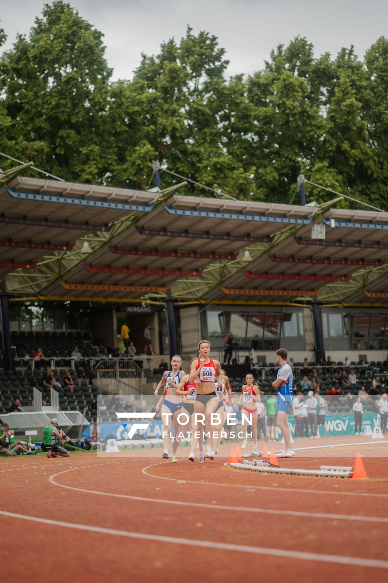 Lina Hanich (LC Paderborn) am 01.07.2023 waehrend den deutschen U23 Leichtathletik-Meisterschaften im Jahnstadion in Göttingen