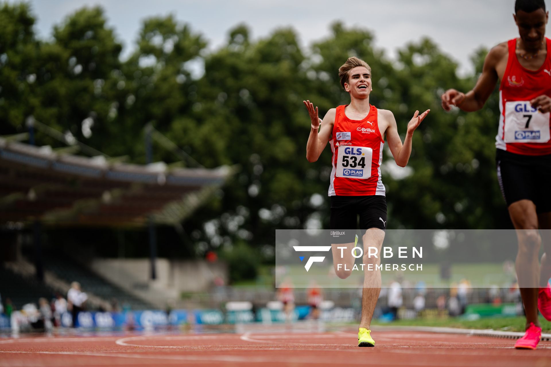 Silas Zahlten (LG Brillux Muenster) am 02.07.2023 waehrend den deutschen U23 Leichtathletik-Meisterschaften im Jahnstadion in Göttingen