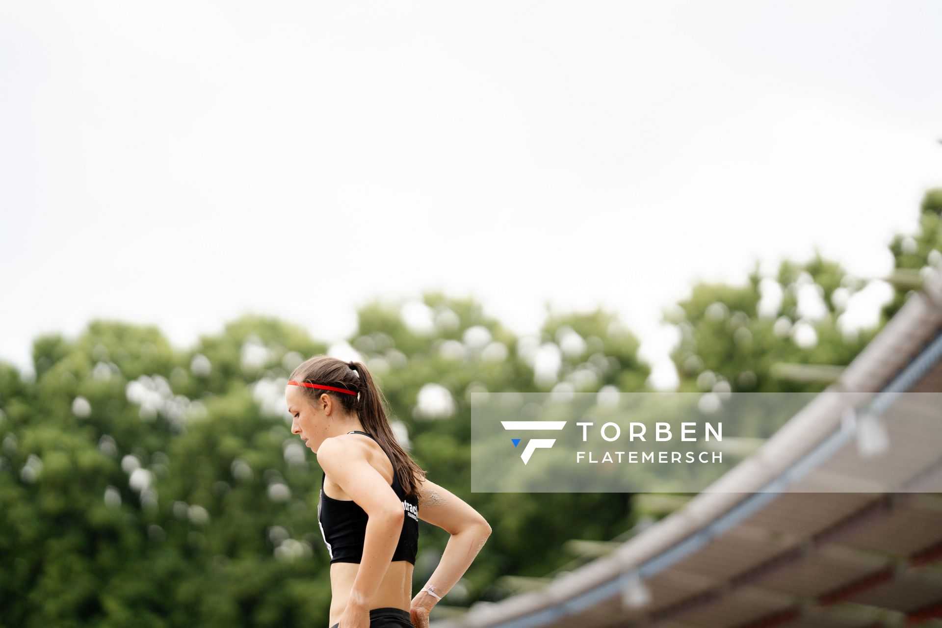 Lucie Kienast (Eintracht Frankfurt e.V.) am 02.07.2023 waehrend den deutschen U23 Leichtathletik-Meisterschaften im Jahnstadion in Göttingen