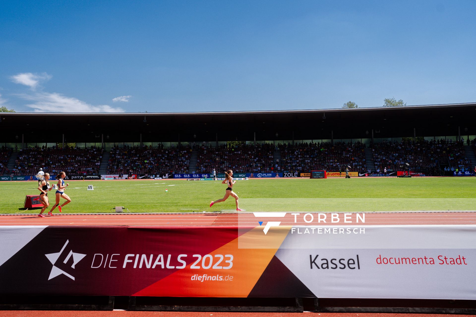 Katharina Trost (LG Stadtwerke Muenchen) während der 113. Deutschen Leichtathletik-Meisterschaften am 08.07.2023 im Auestadion in Kassel