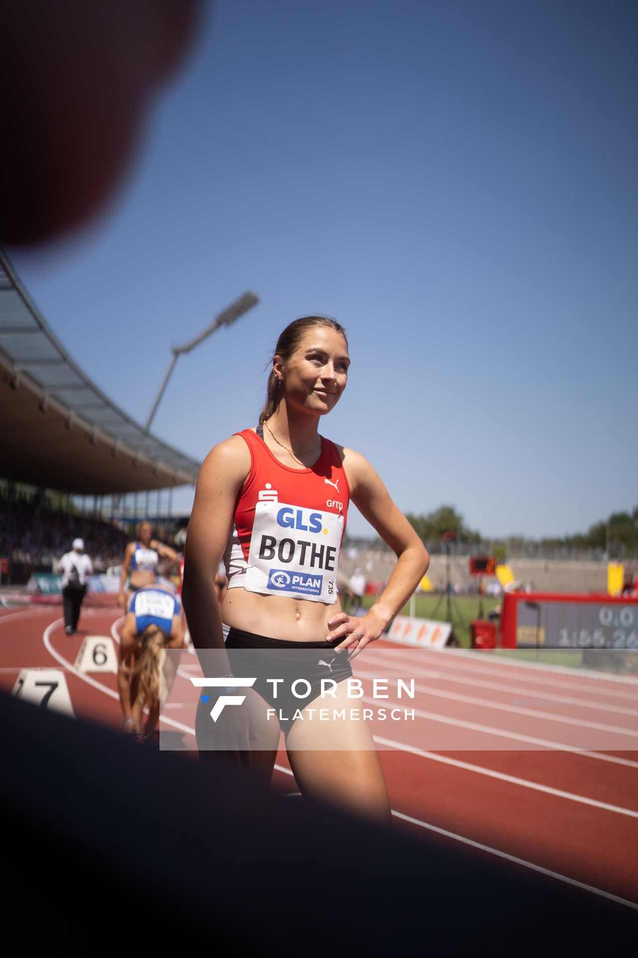 Carolin Bothe (LG Olympia Dortmund) während der 113. Deutschen Leichtathletik-Meisterschaften am 08.07.2023 im Auestadion in Kassel