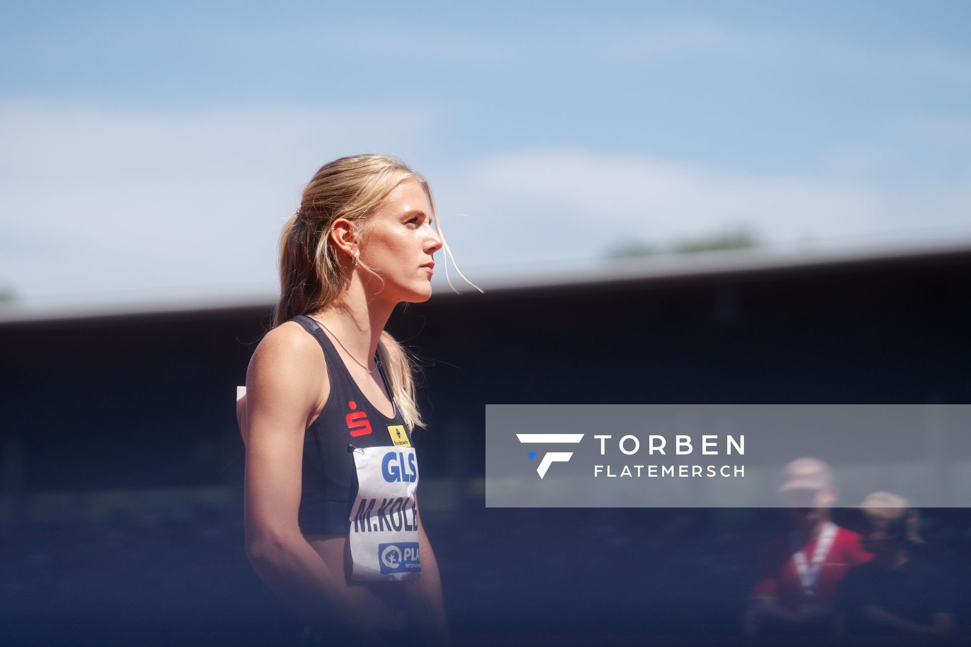 Majtie Kolberg (LG Kreis Ahrweiler) während der 113. Deutschen Leichtathletik-Meisterschaften am 08.07.2023 im Auestadion in Kassel