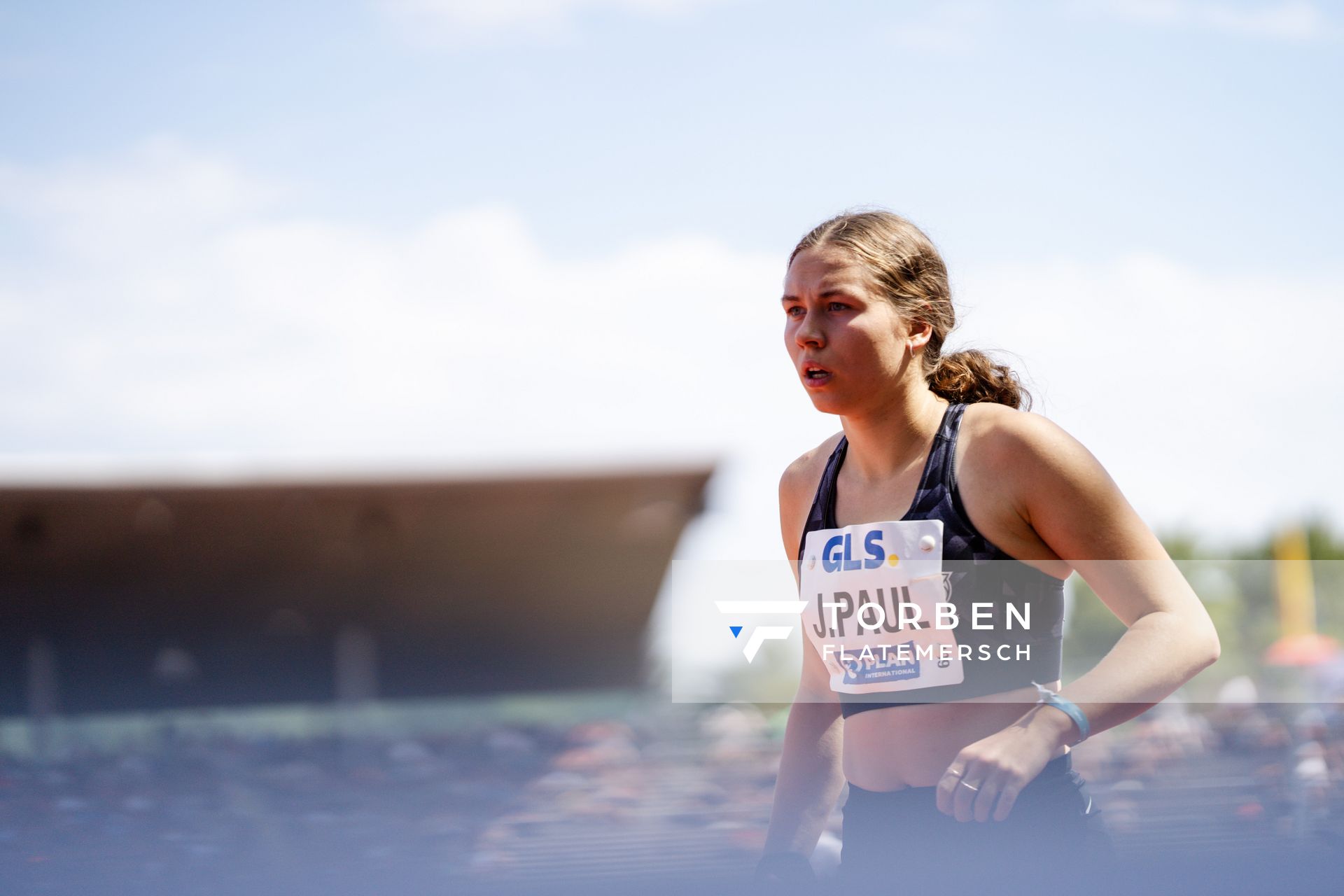 Johanna Paul (Hannover 96) während der 113. Deutschen Leichtathletik-Meisterschaften am 08.07.2023 im Auestadion in Kassel
