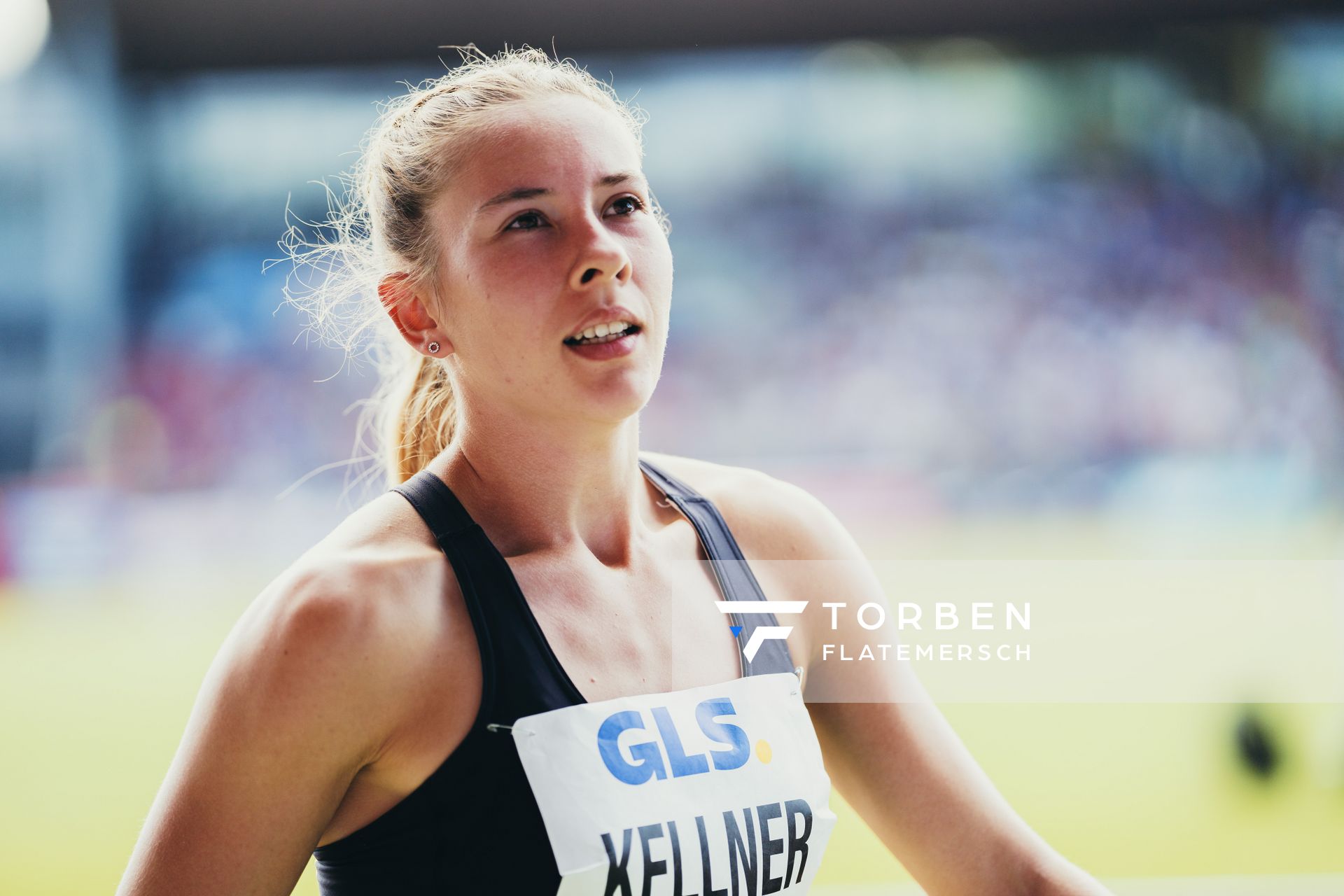 Julia Kellner (LG Goettingen) während der 113. Deutschen Leichtathletik-Meisterschaften am 08.07.2023 im Auestadion in Kassel