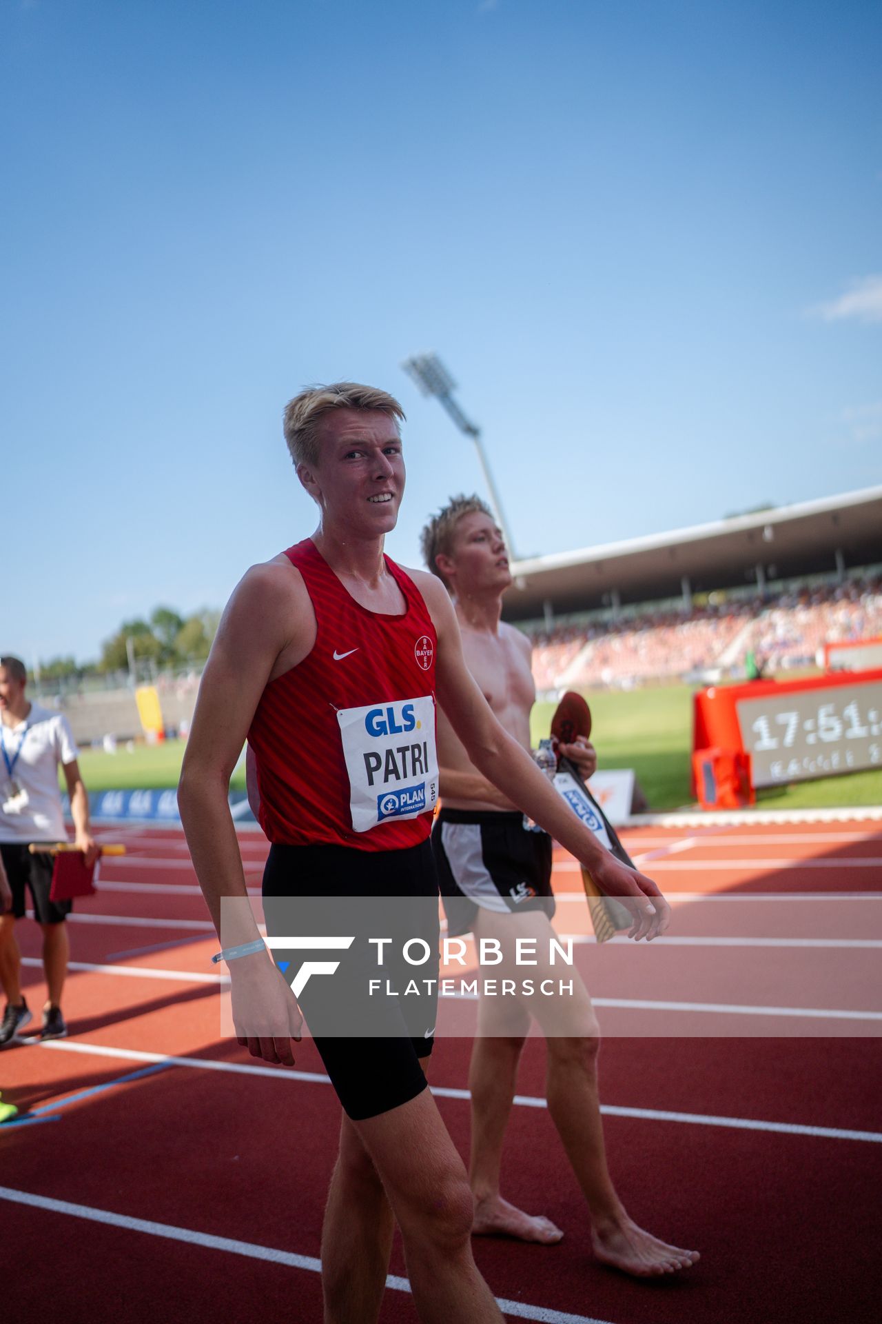 Jonas Patri (TSV Bayer 04 Leverkusen) während der 113. Deutschen Leichtathletik-Meisterschaften am 08.07.2023 im Auestadion in Kassel