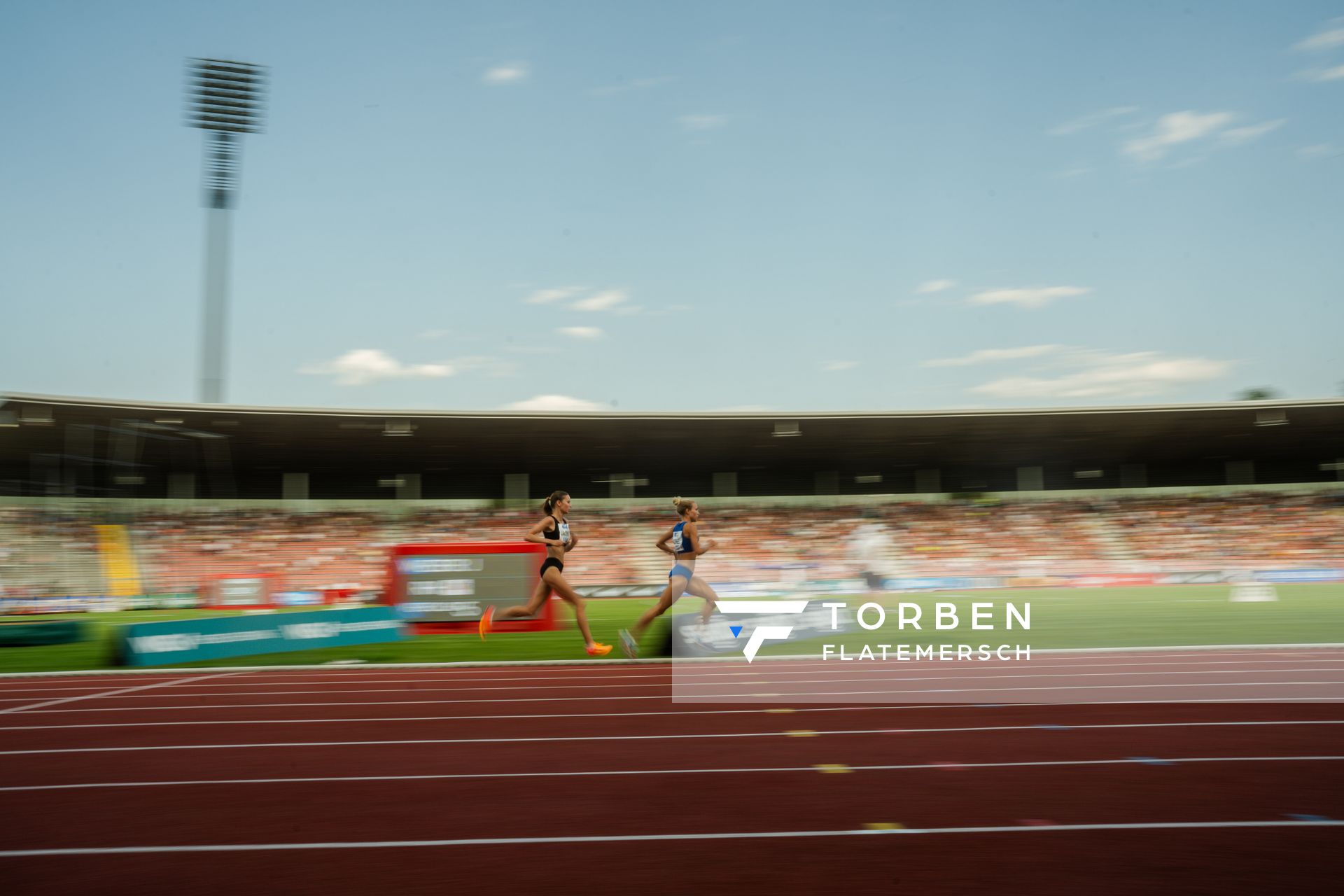 Esther Jacobitz (TK zu Hannover) während der 113. Deutschen Leichtathletik-Meisterschaften am 08.07.2023 im Auestadion in Kassel