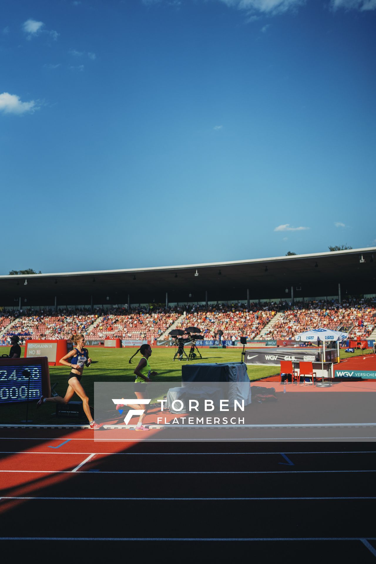 Tabea Themann (Turnerbund Hamburg Eilbeck) während der 113. Deutschen Leichtathletik-Meisterschaften am 08.07.2023 im Auestadion in Kassel