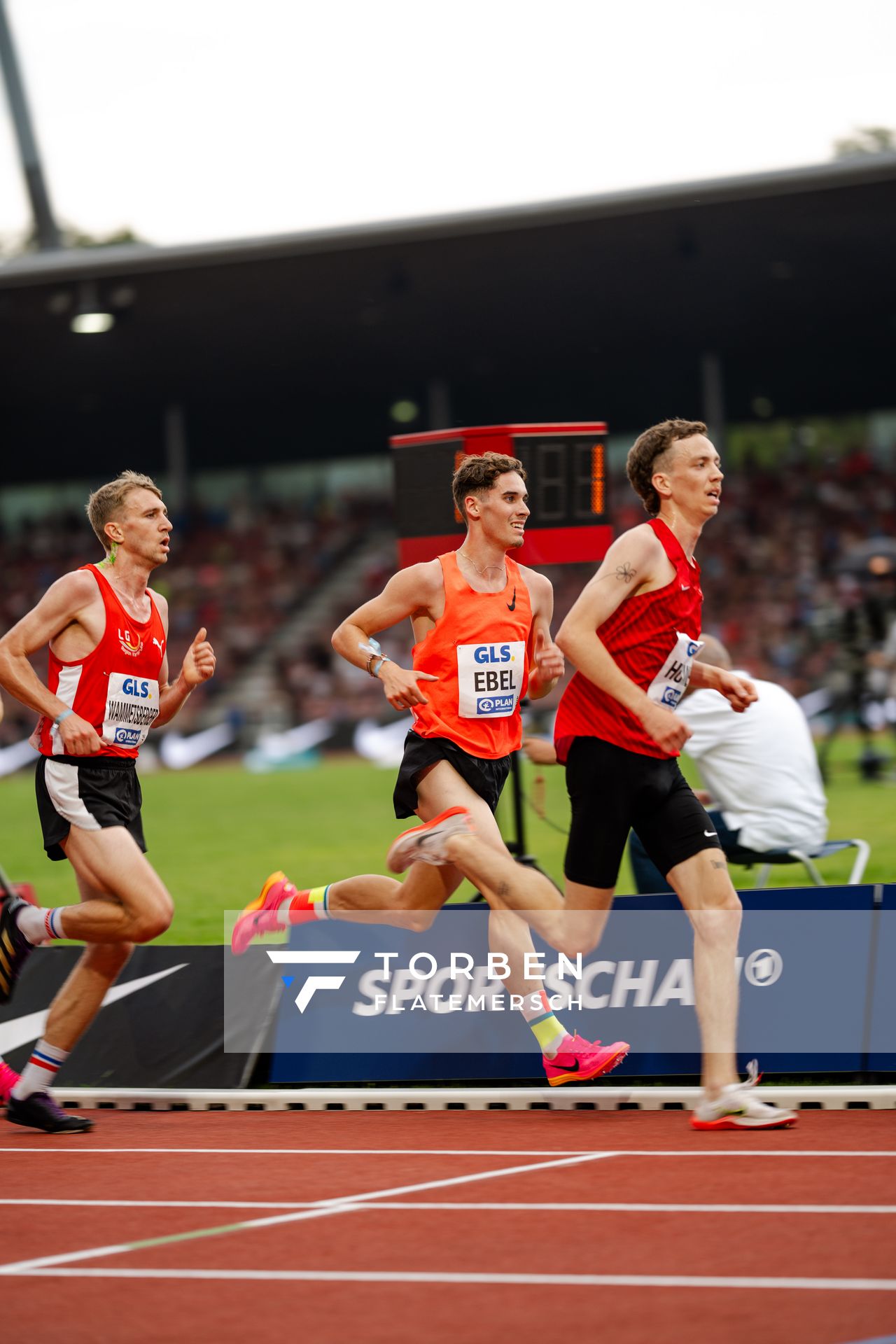 Felix Ebel (Emder Laufgemeinschaft) während der 113. Deutschen Leichtathletik-Meisterschaften am 09.07.2023 im Auestadion in Kassel