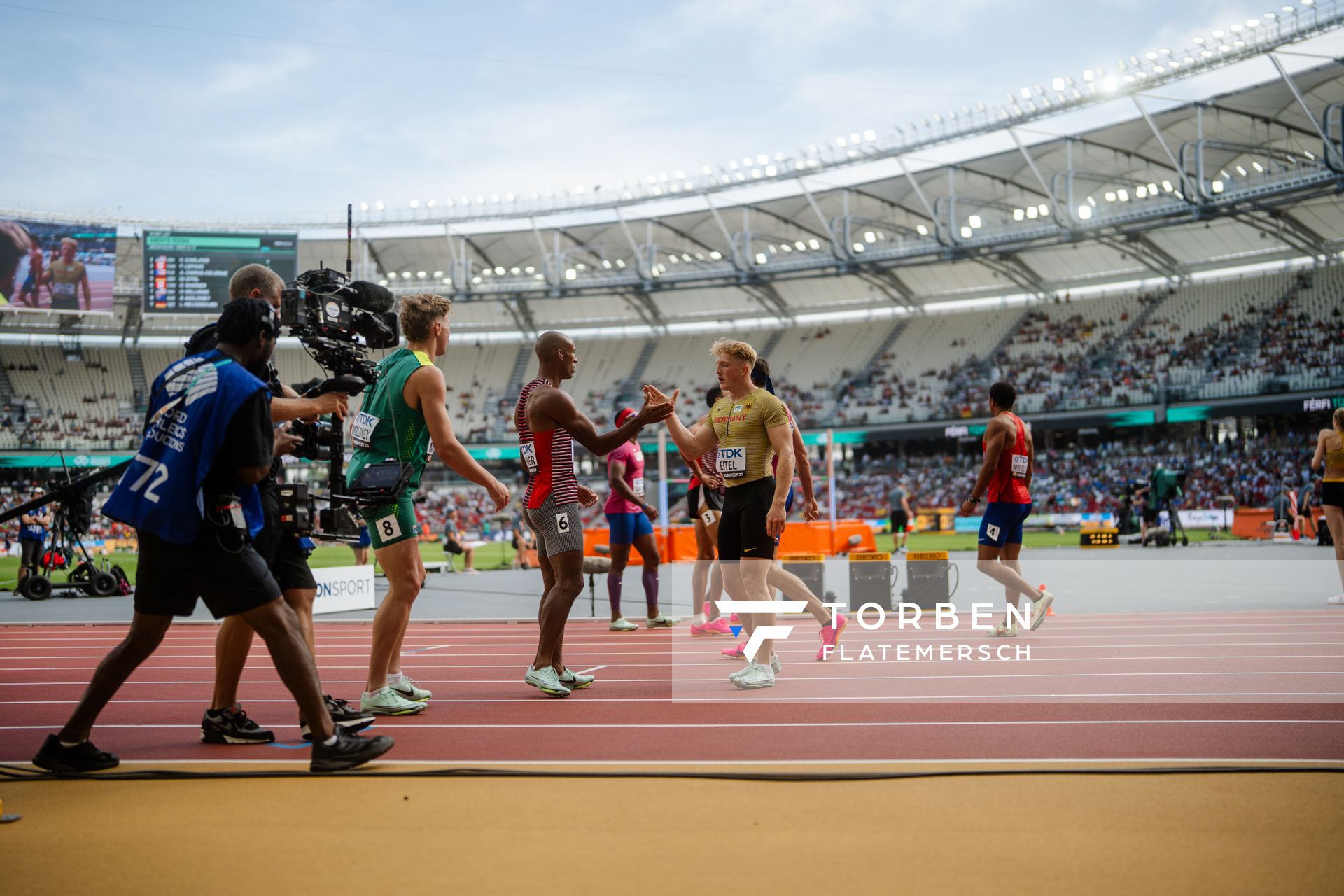 Manuel Eitel (GER/Germany) on Day 6 of the World Athletics Championships Budapest 23 at the National Athletics Centre in Budapest, Hungary on August 24, 2023.