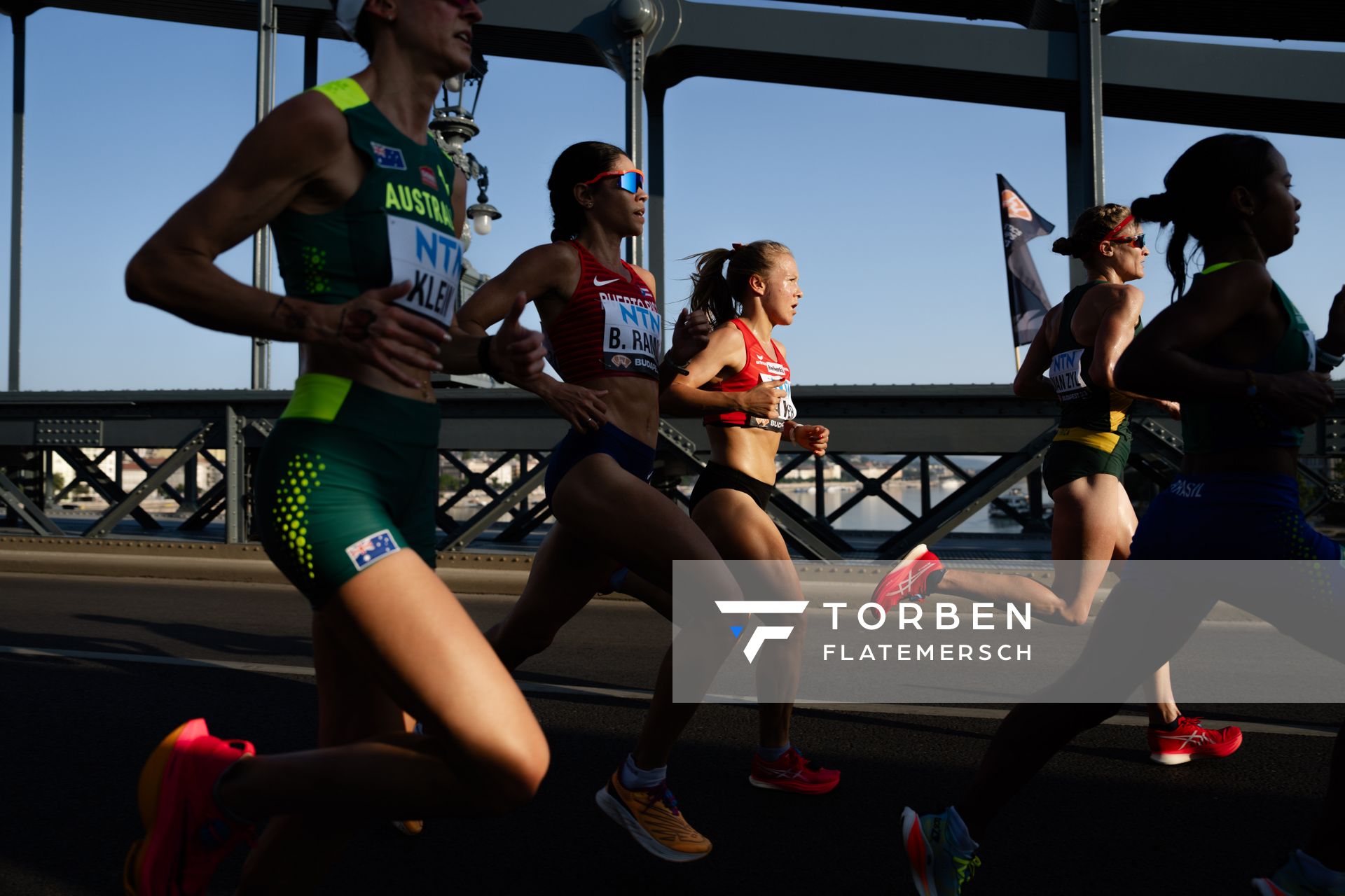 Julia Mayer (AUT/Austria) during the Women Marathon on Day 8 of the World Athletics Championships Budapest 23 at the National Athletics Centre in Budapest, Hungary on August 26, 2023.