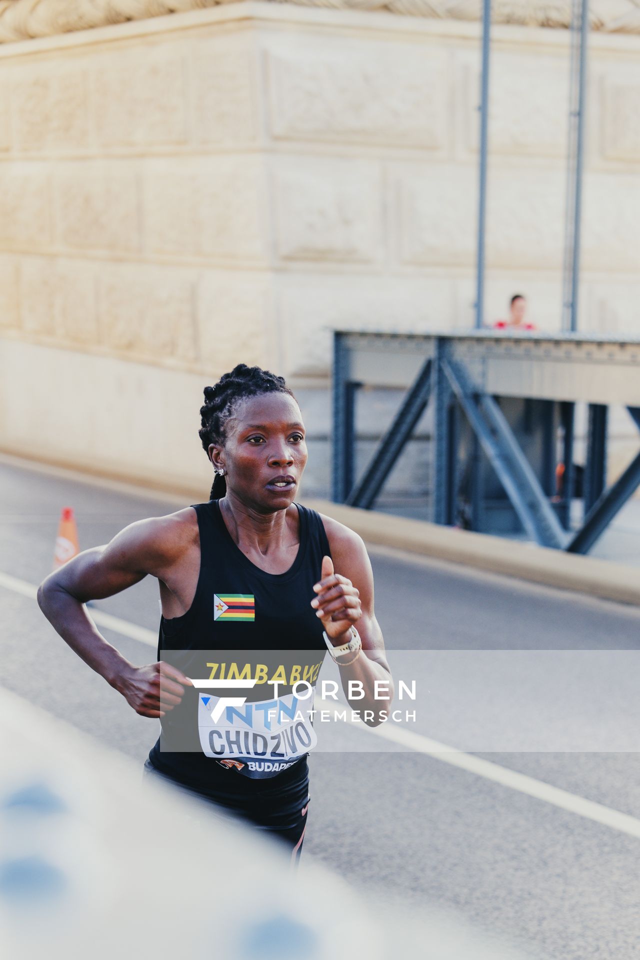 Fortunate Chidzivo (ZIM/Zimbabwe) during the Marathon on Day 8 of the World Athletics Championships Budapest 23 at the National Athletics Centre in Budapest, Hungary on August 26, 2023.