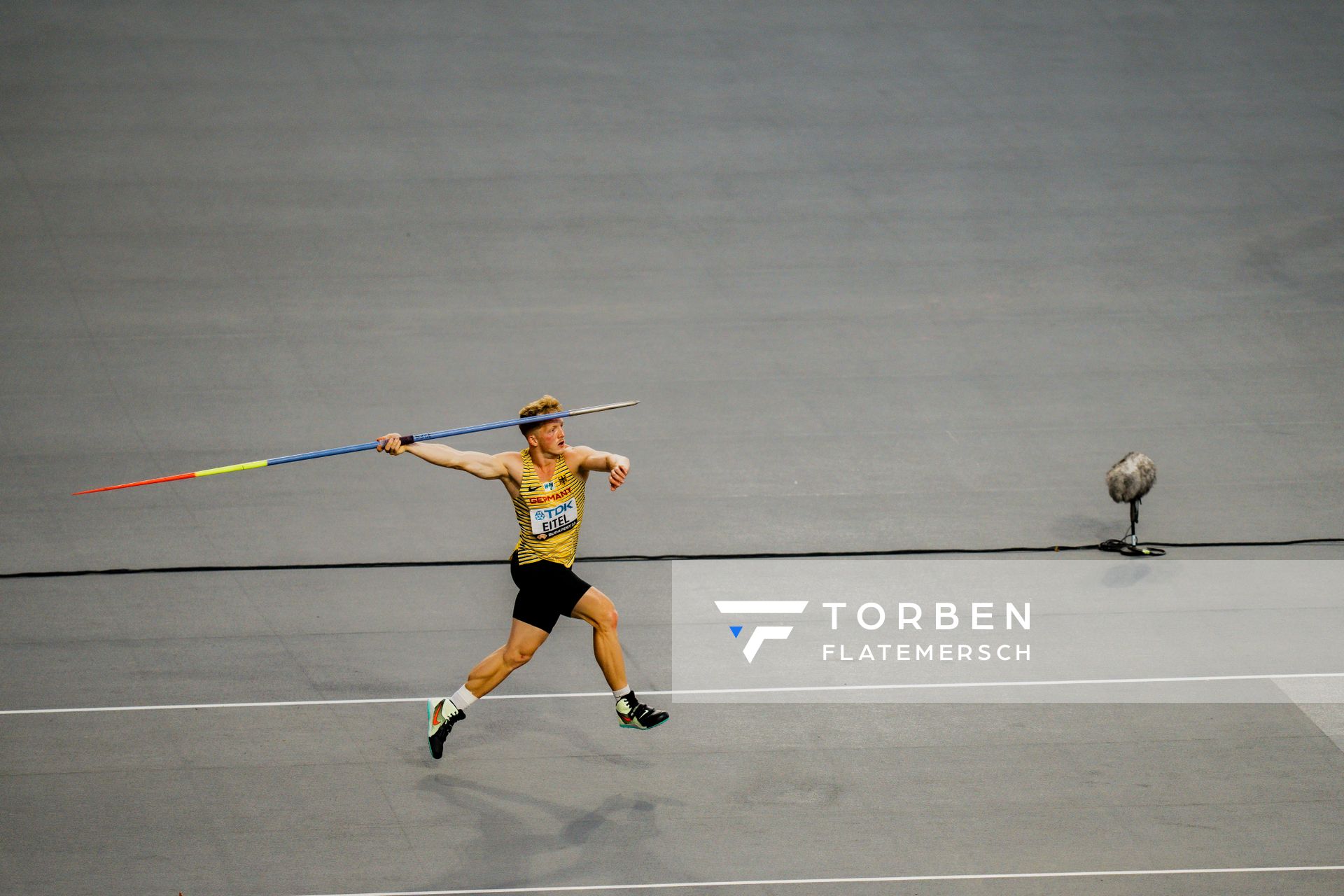 Manuel Eitel (GER/Germany) on Day 8 of the World Athletics Championships Budapest 23 at the National Athletics Centre in Budapest, Hungary on August 26, 2023.