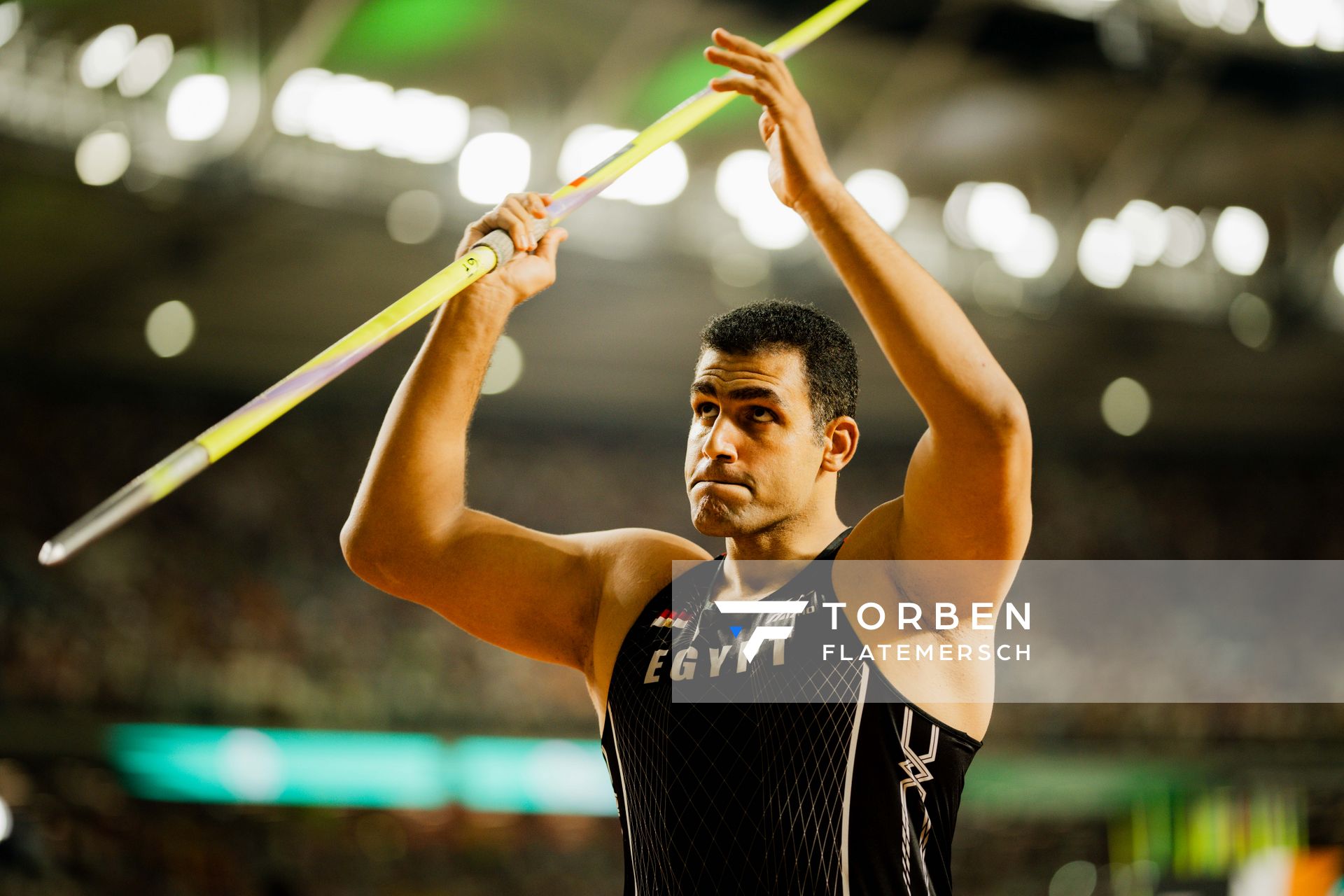 Ihab Abdelrahman (EGY/Egypt) during the Javelin Throw on Day 9 of the World Athletics Championships Budapest 23 at the National Athletics Centre in Budapest, Hungary on August 27, 2023.